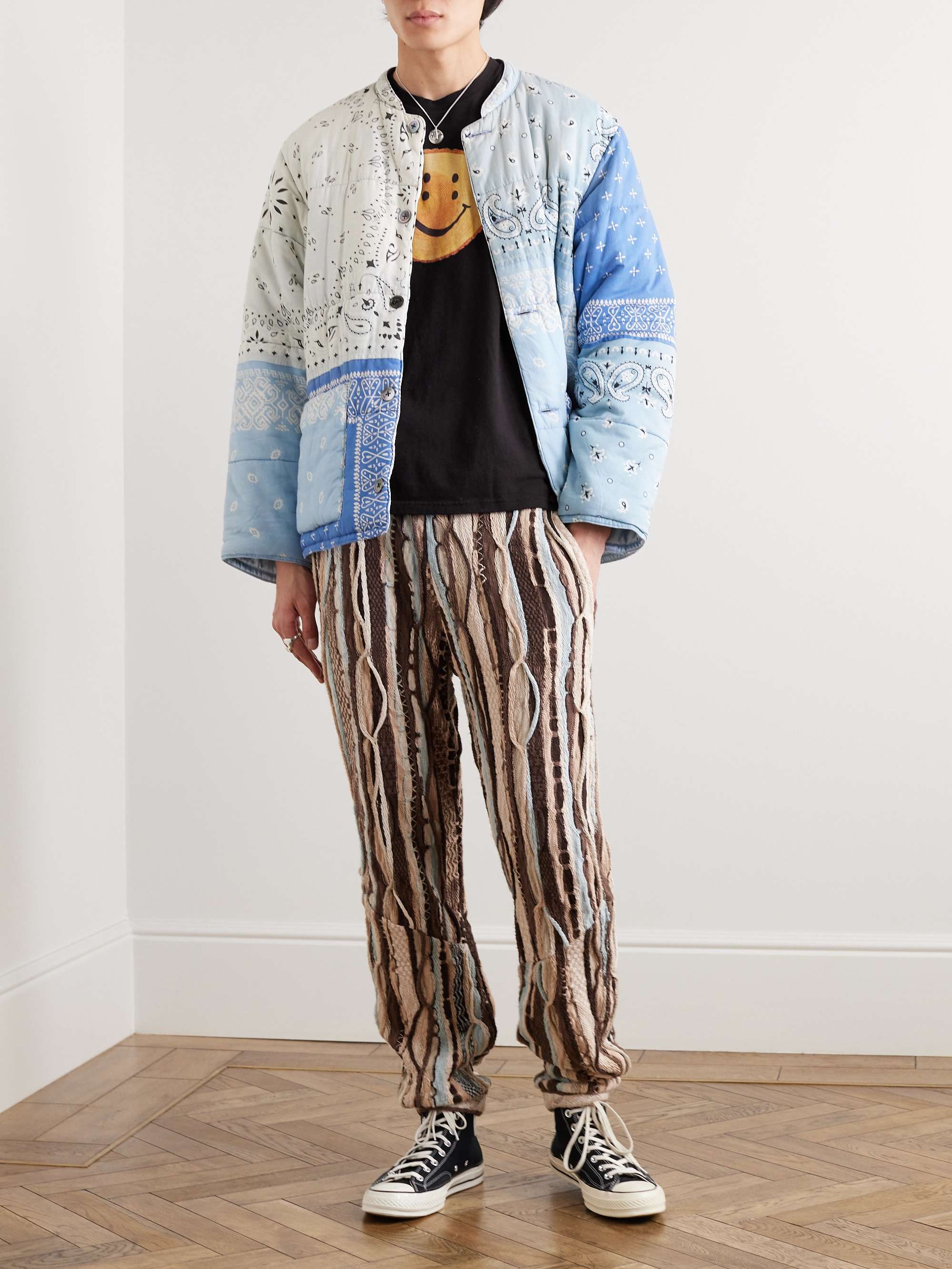 KAPITAL Printed Cotton-Jersey T-Shirt