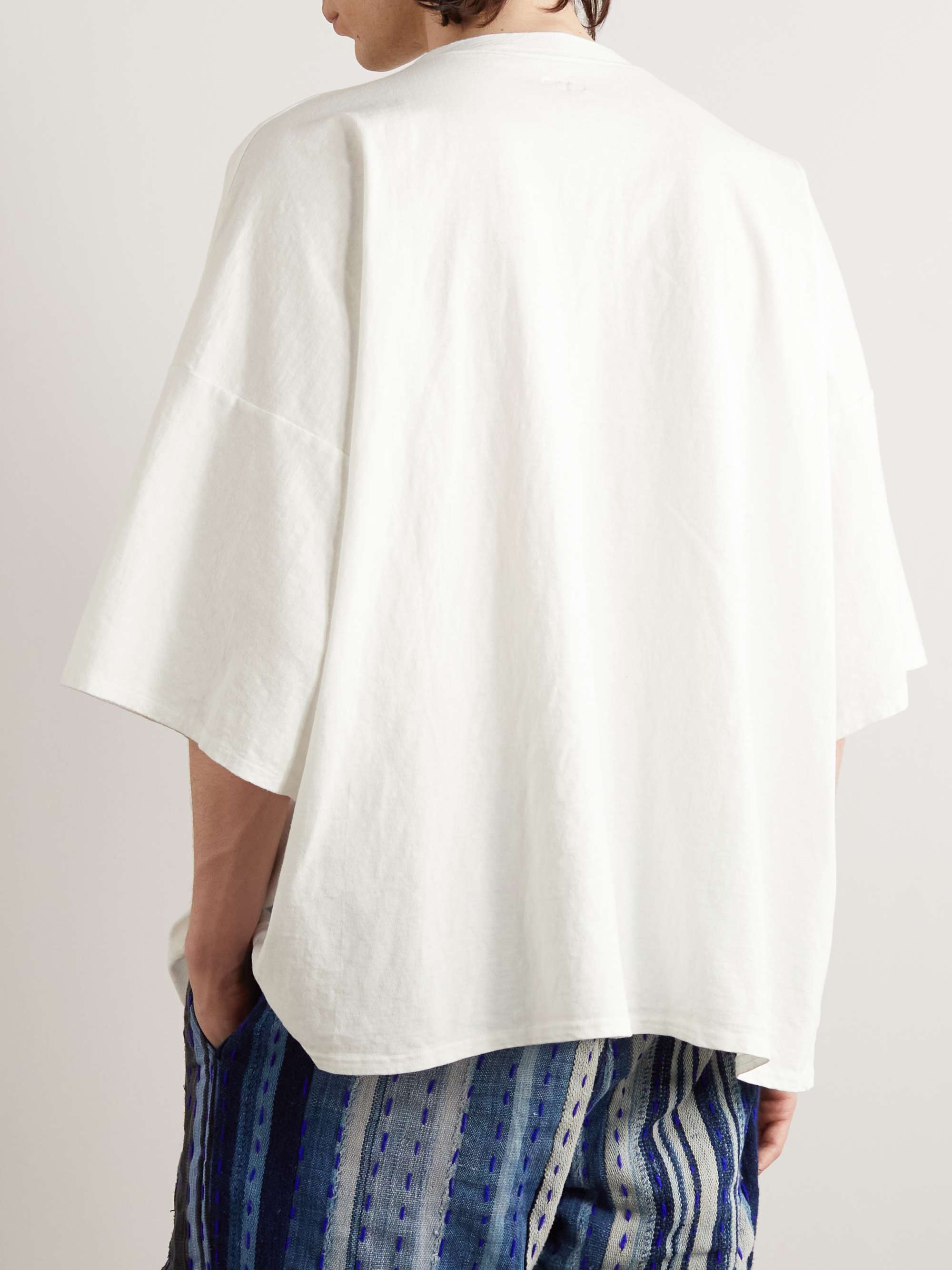 KAPITAL Oversized Printed Cotton-Jersey T-Shirt