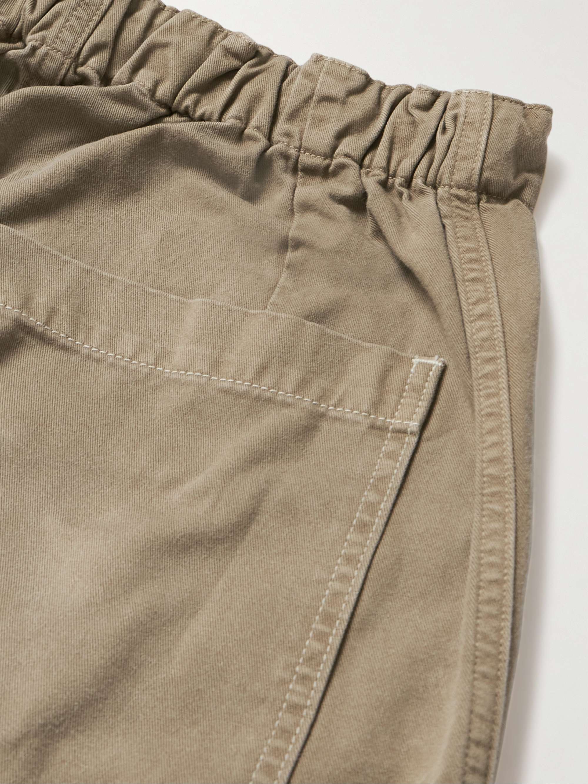 KAPITAL Katsuragi Straight-Leg Cotton-Twill Drawstring Cargo Trousers ...