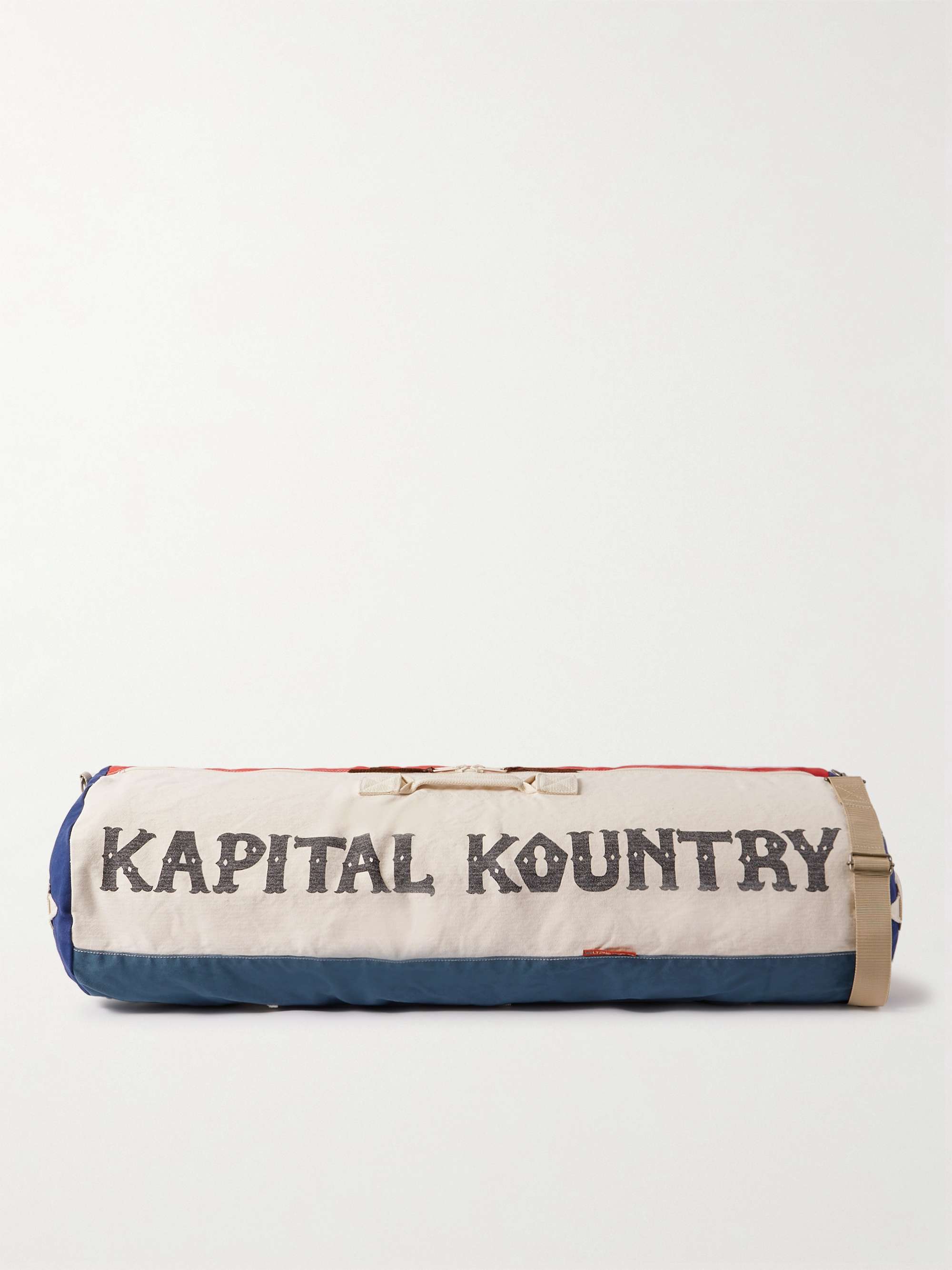 Boston Printed Canvas Duffle Bag