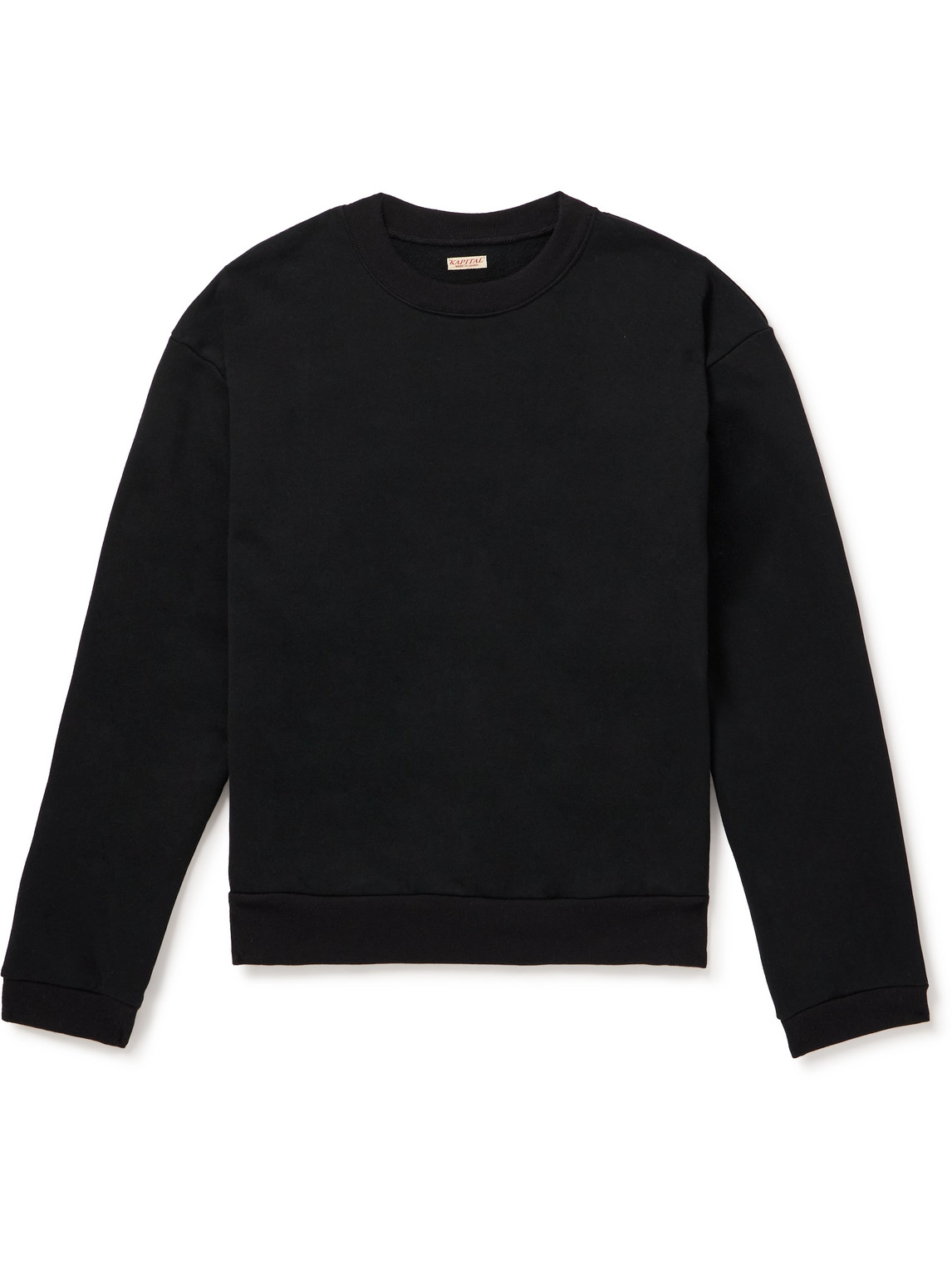 Kapital Printed Cotton-jersey Sweatshirt In Black