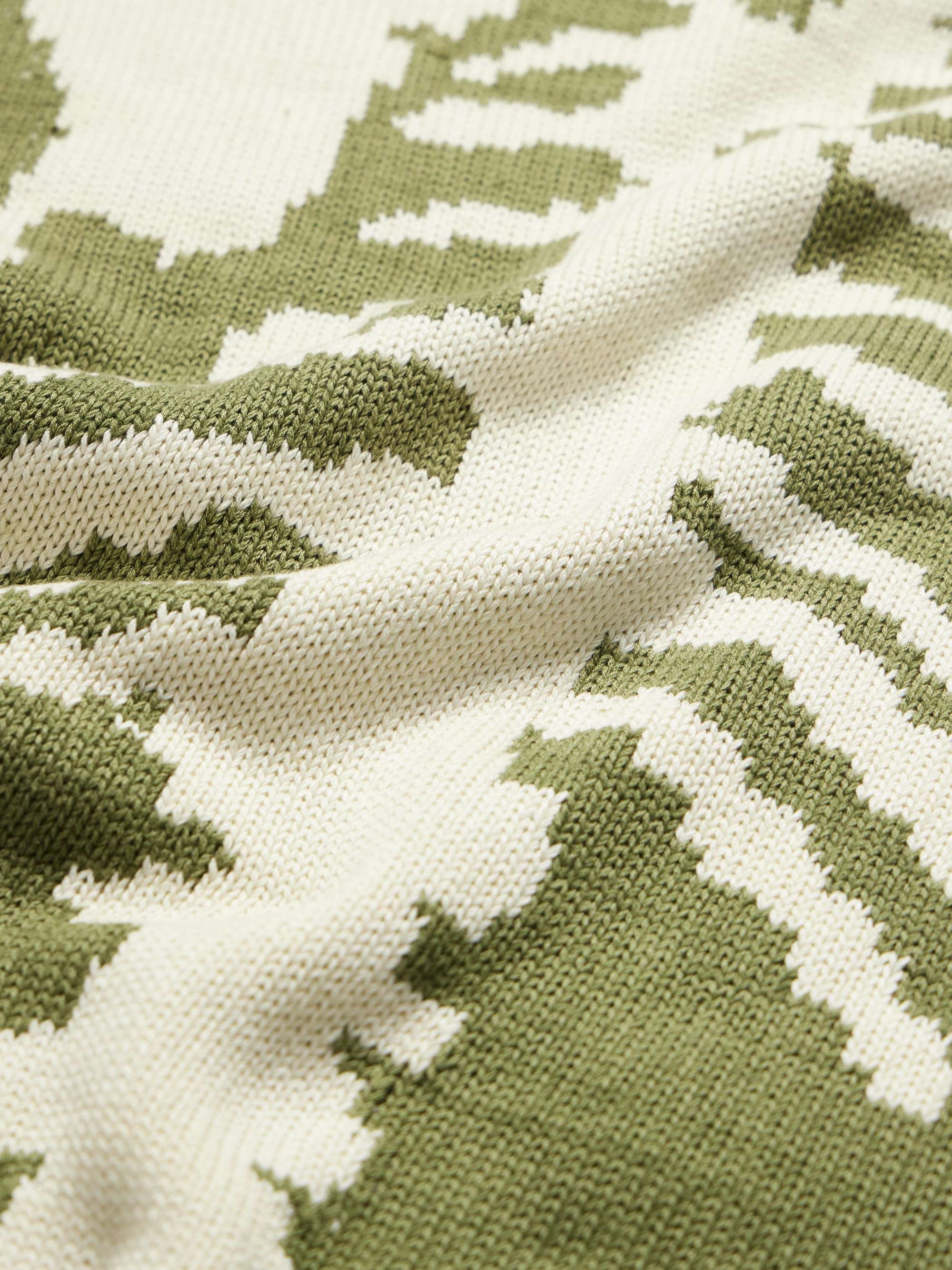 KAPITAL DistressedJacquard-Knit Sweater Vest