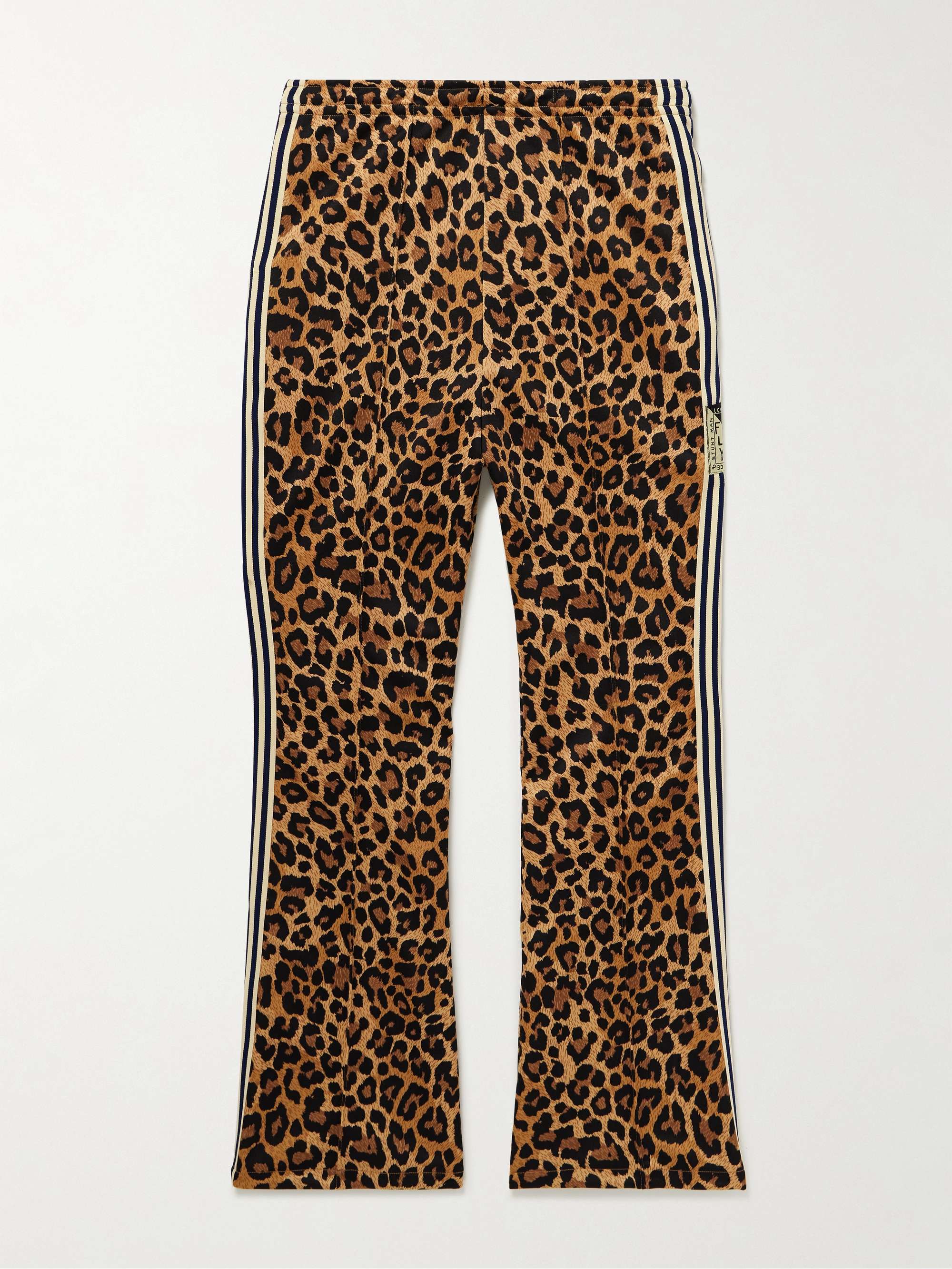 Snow Leopard Men's ¾ Leggings, Leopard Print