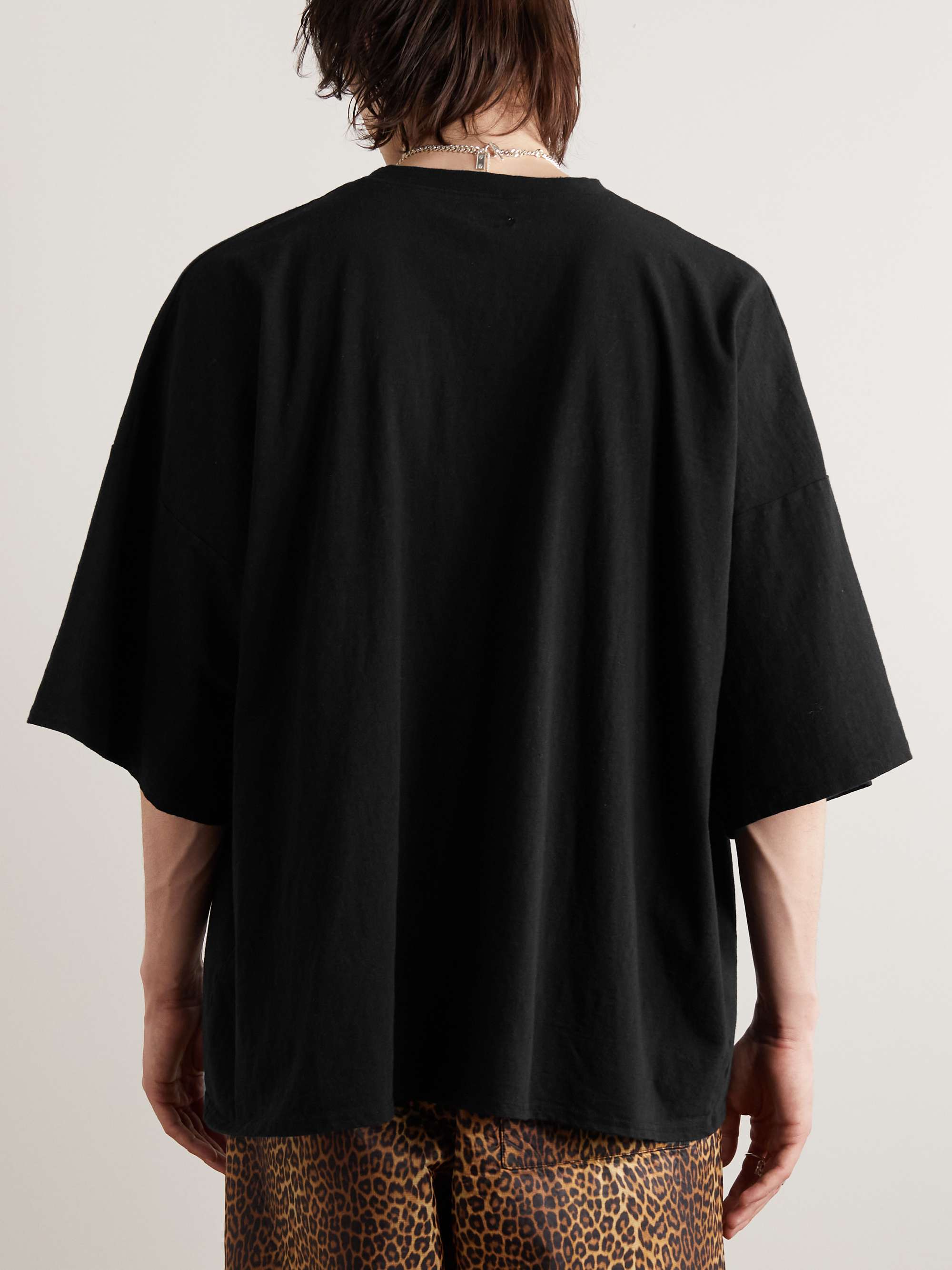 KAPITAL Oversized Printed Cotton-Jersey T-Shirt