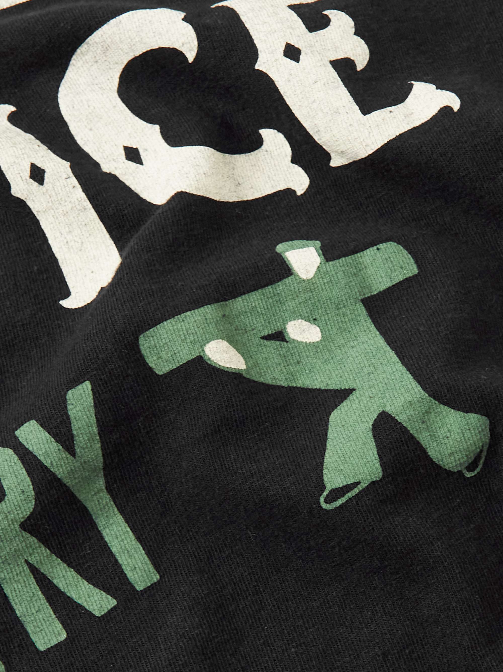 KAPITAL Oversized Printed Cotton-Jersey T-Shirt