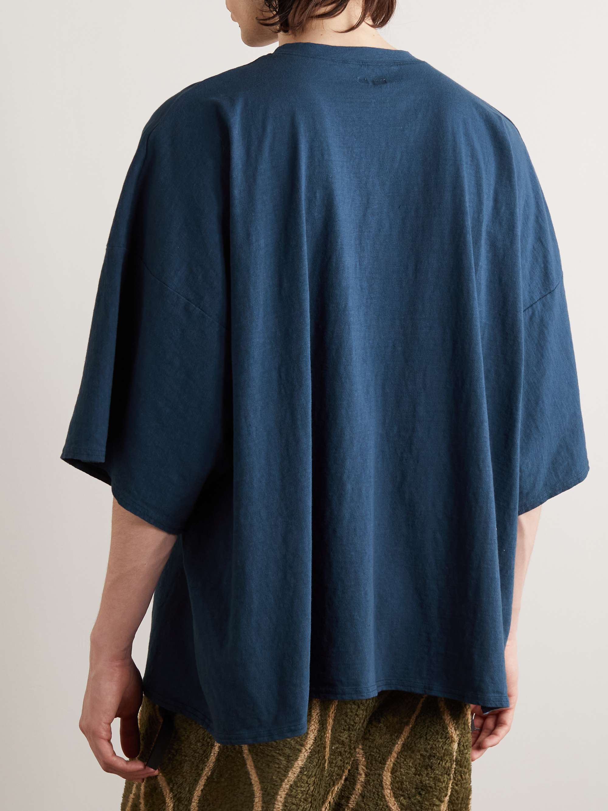 KAPITAL Oversized Printed Cotton-Jersey T-Shirt