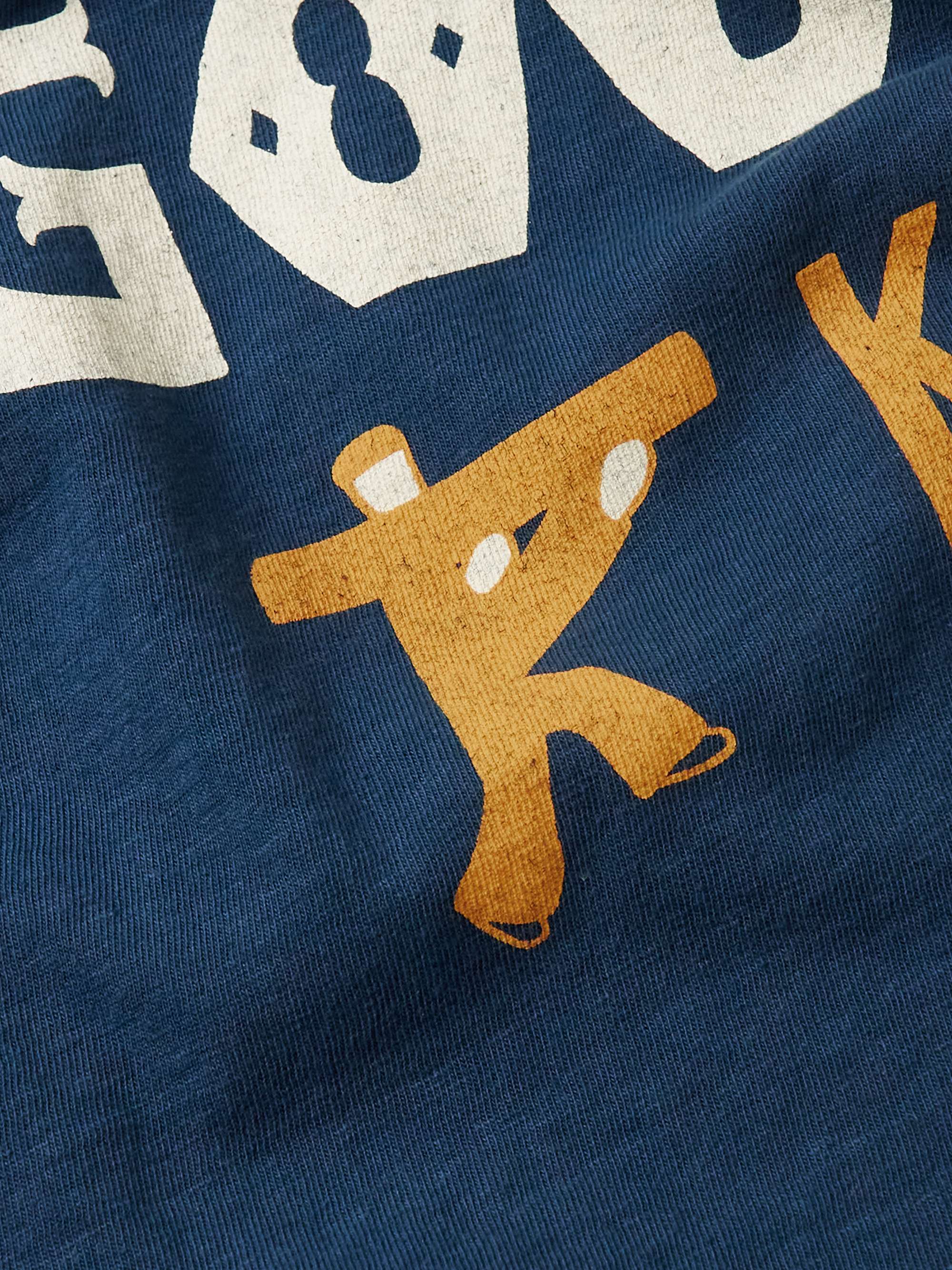 KAPITAL Oversized Printed Cotton-Jersey T-Shirt