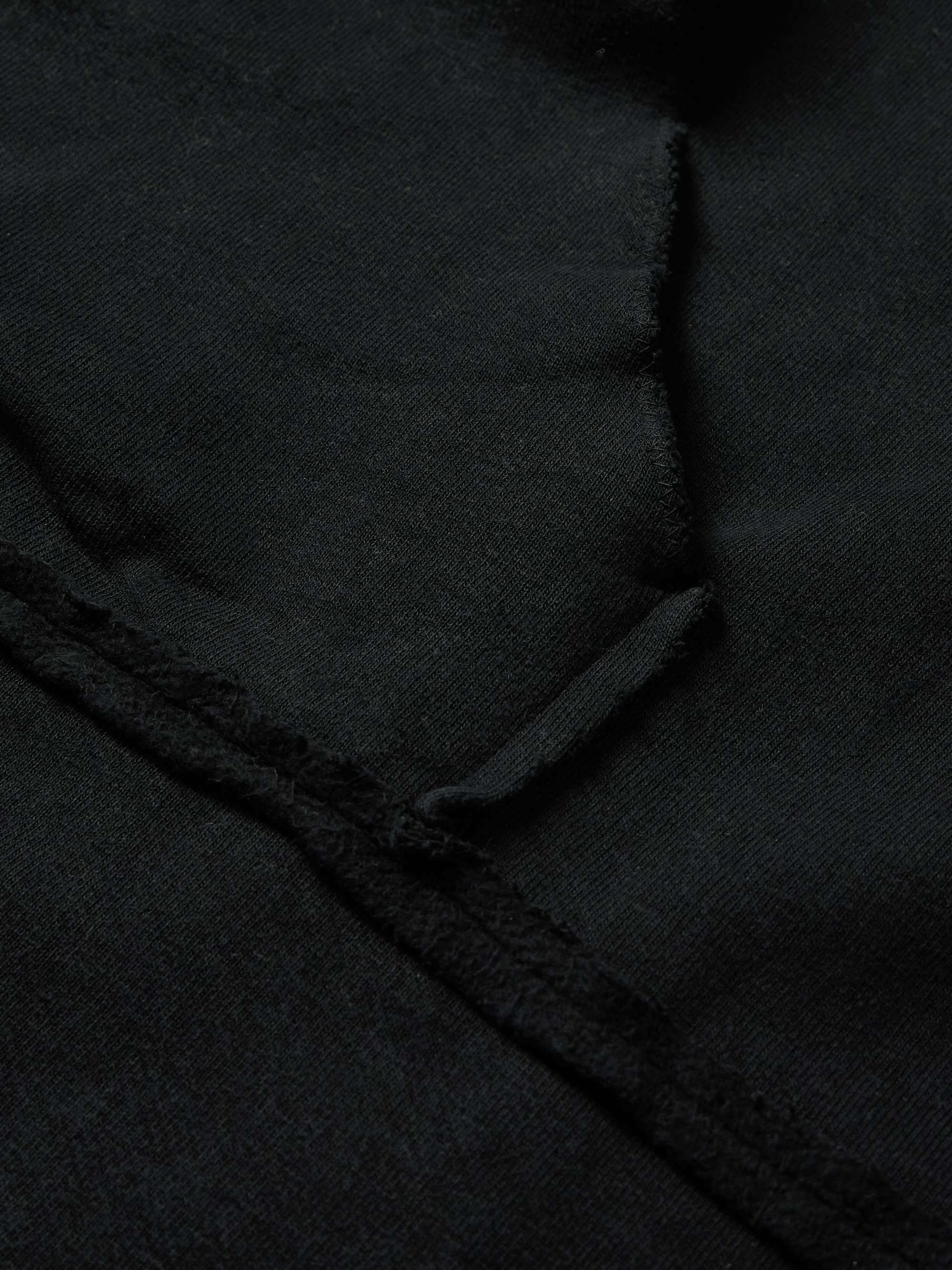 KAPITAL Oversized Distressed Cotton-Jersey Hoodie