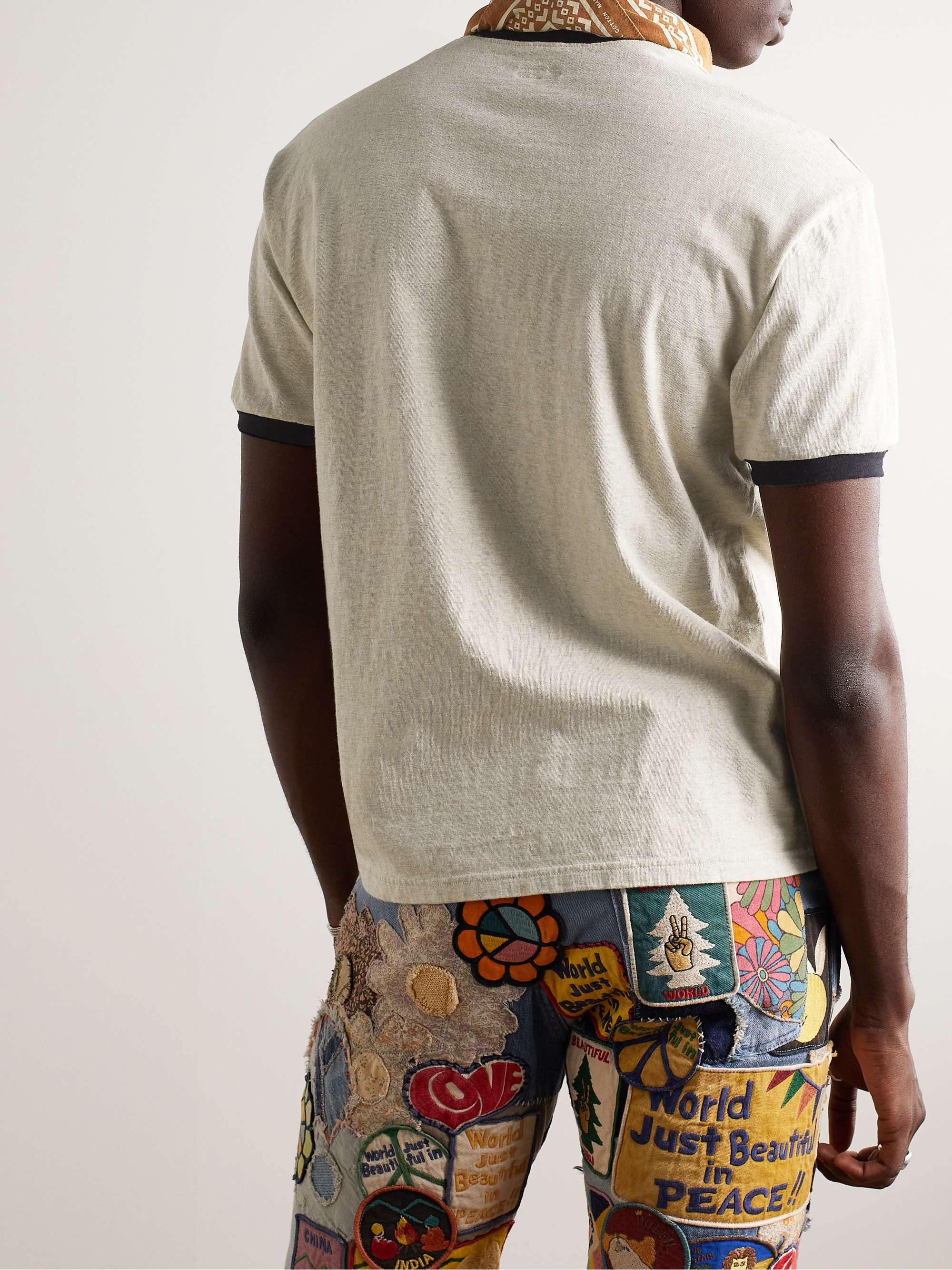 KAPITAL Printed Cotton-Jersey T-Shirt