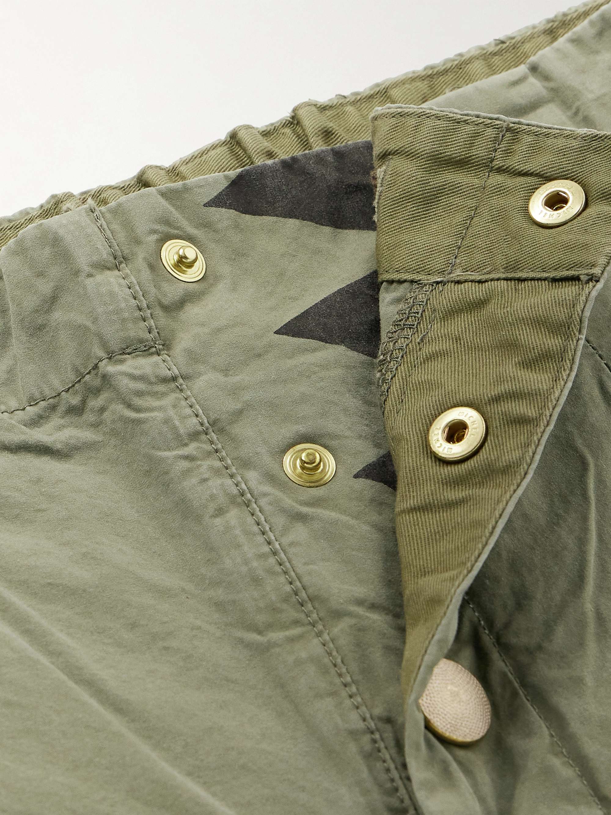KAPITAL Surf Cowboy Straight-Leg Cotton Shorts