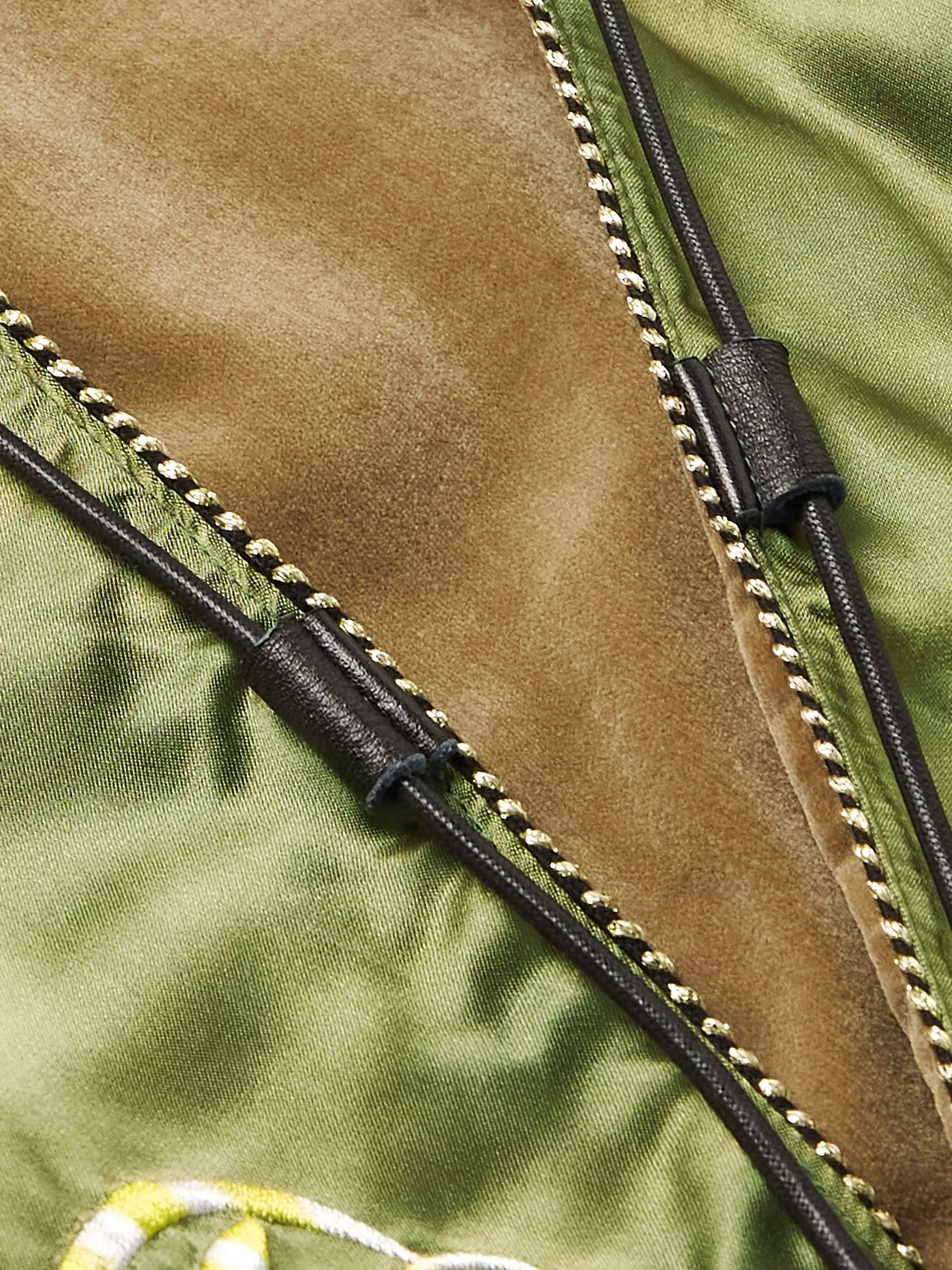KAPITAL J-Wave Embroidered Satin Jacket