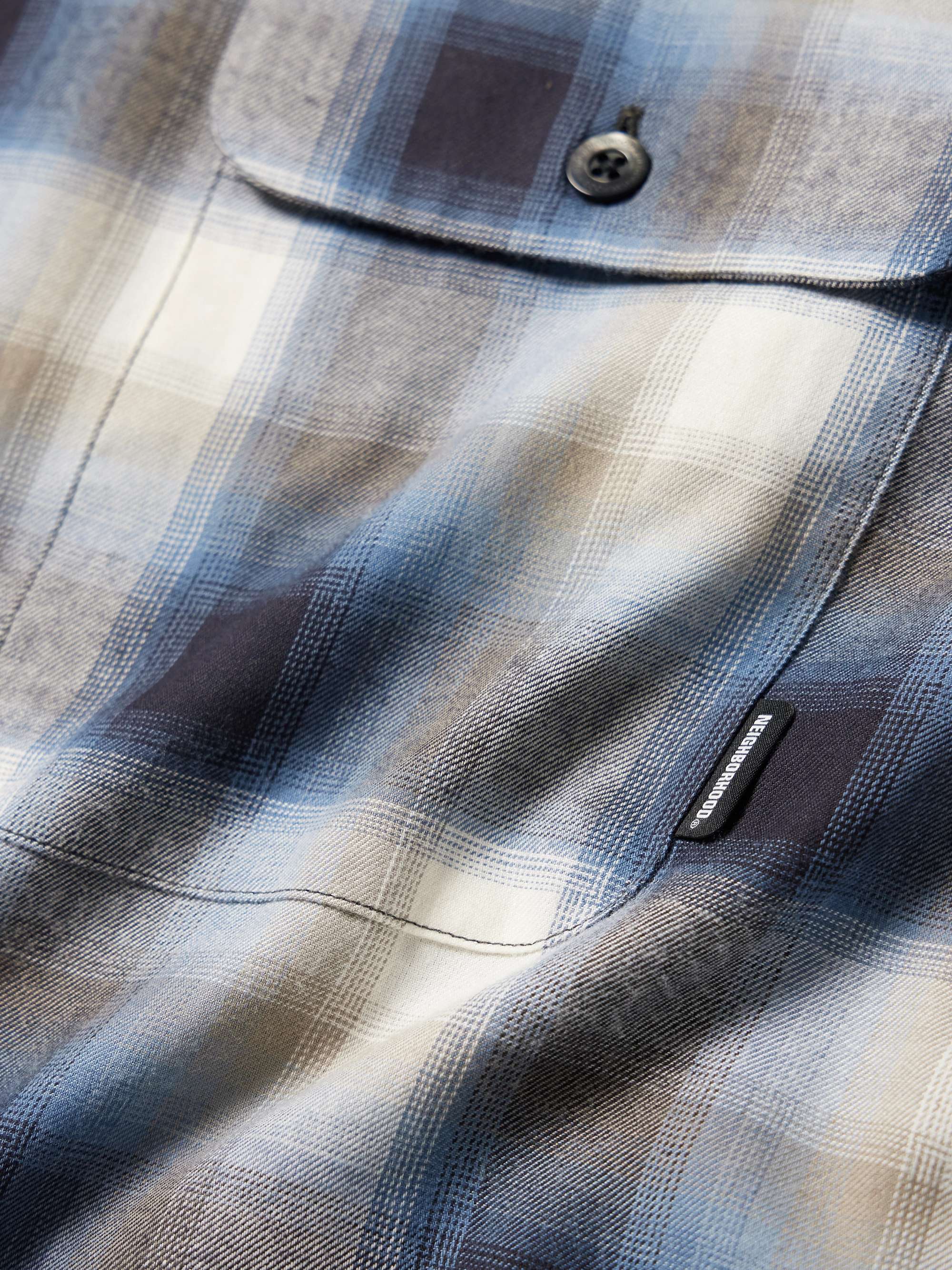 NEIGHBORHOOD Checked Cotton-Blend Flannel Shirt