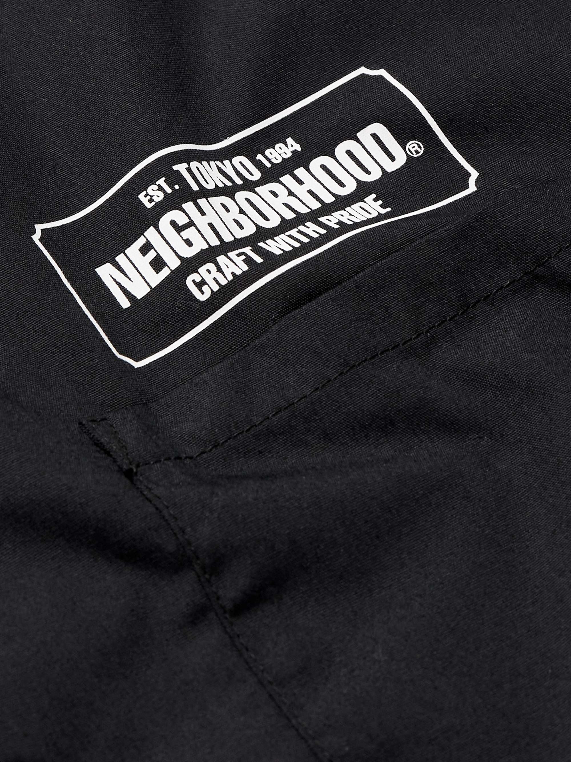 NEIGHBORHOOD Logo-Print Canvas Shirt