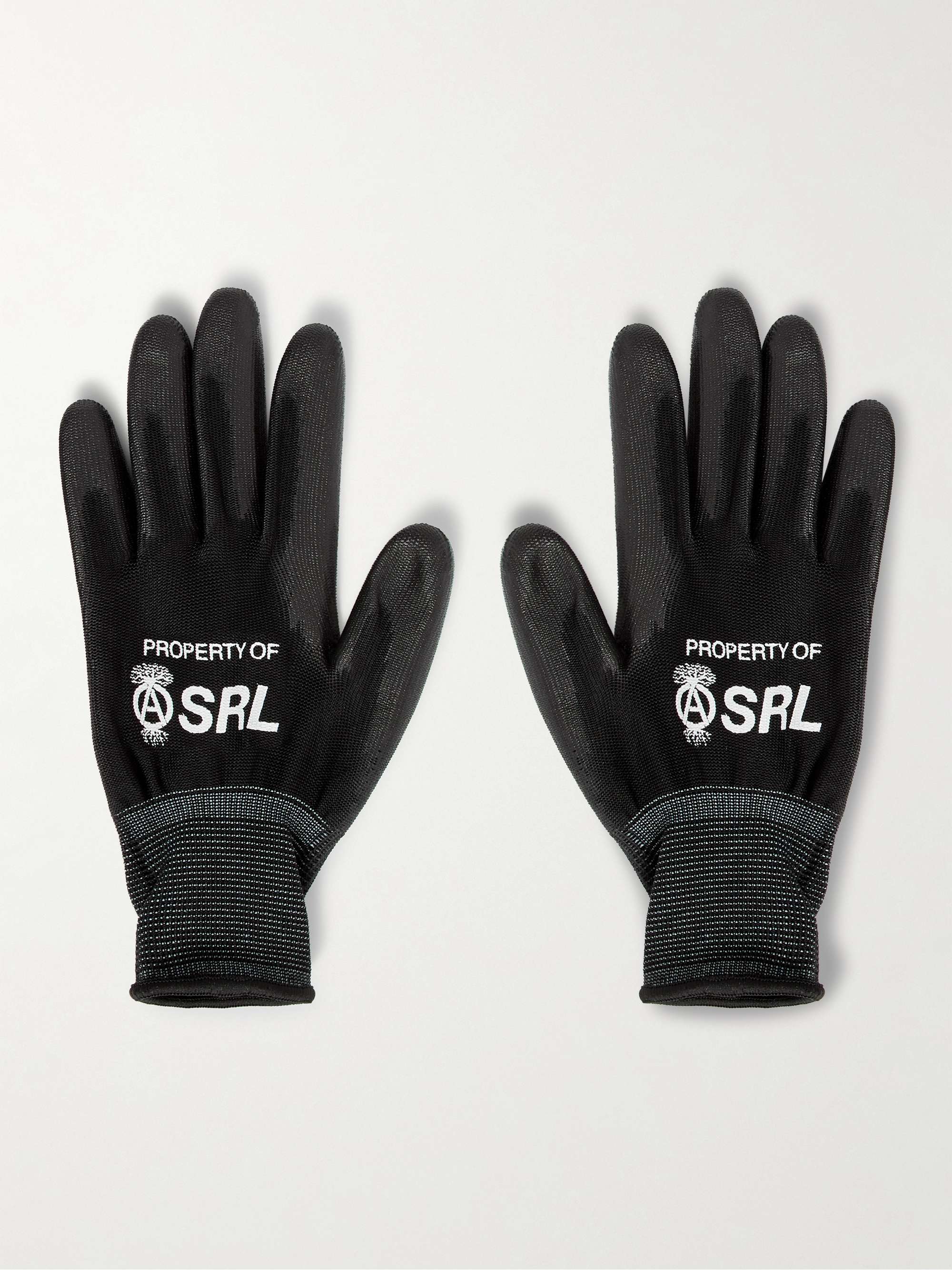 NEIGHBORHOOD + SRL 10-Pack Logo-Print Coated-Mesh Gloves for Men