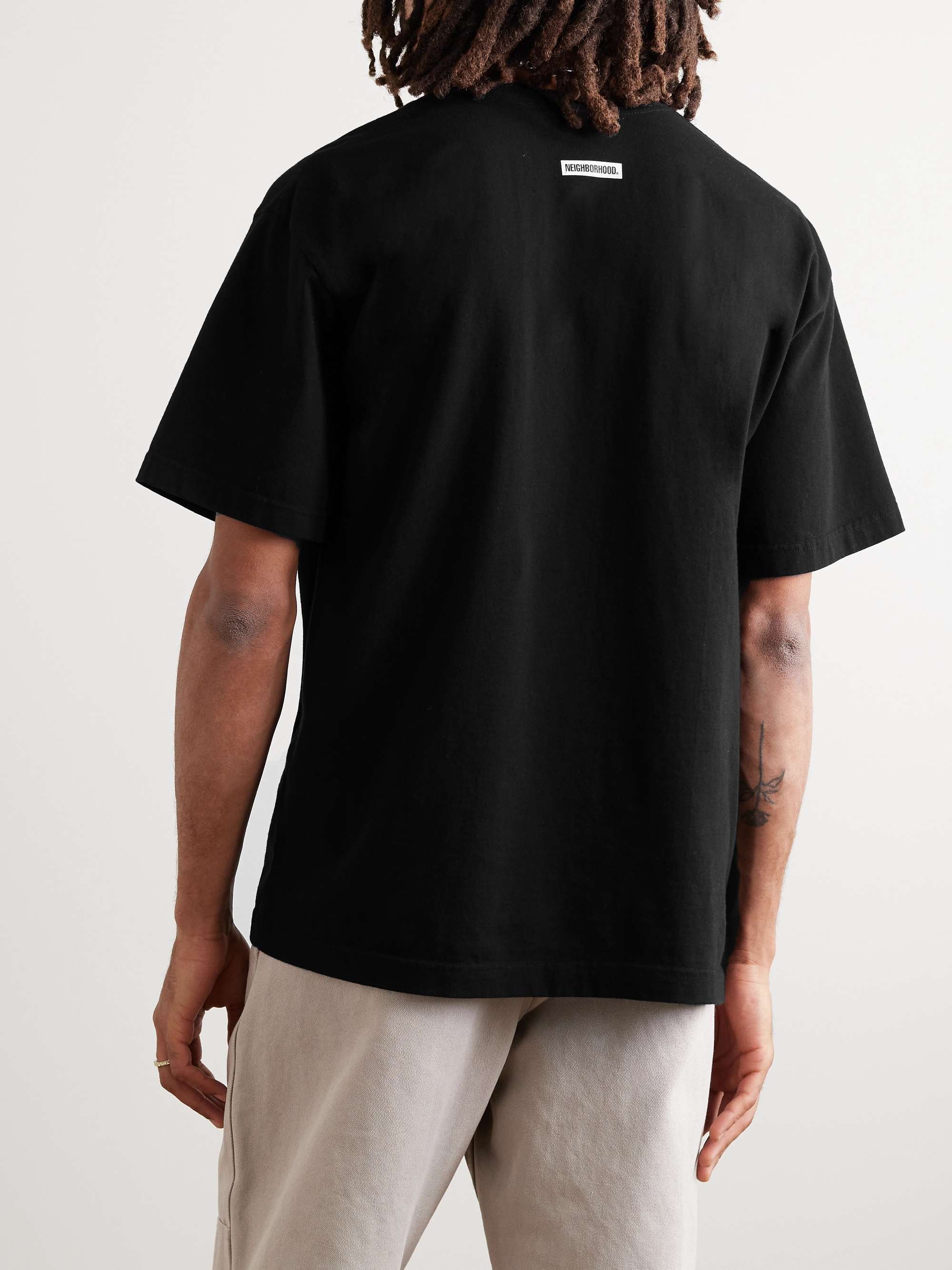 NEIGHBORHOOD + ghost Logo-Print Cotton-Jersey T-Shirt