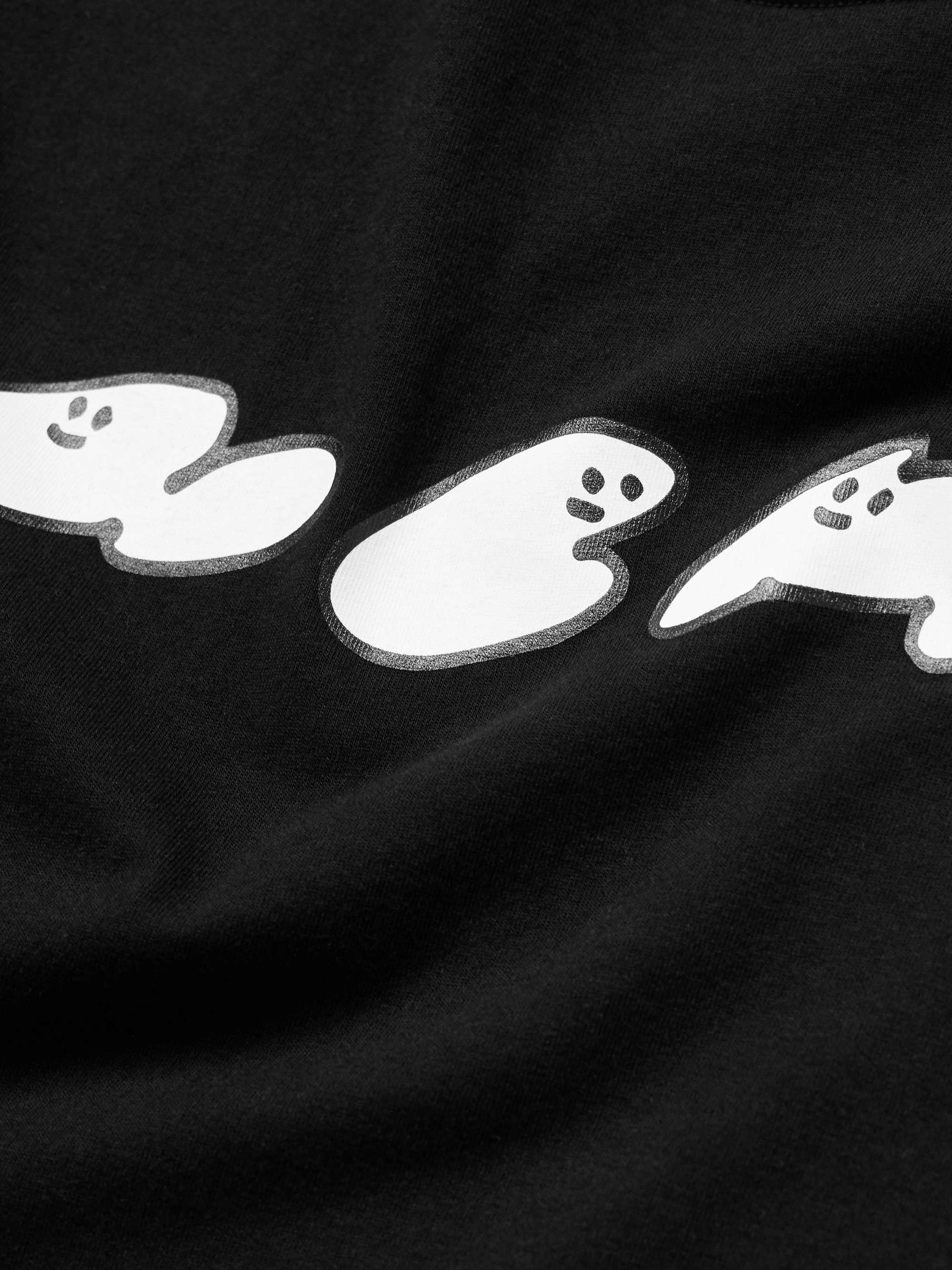NEIGHBORHOOD + ghost Logo-Print Cotton-Jersey T-Shirt