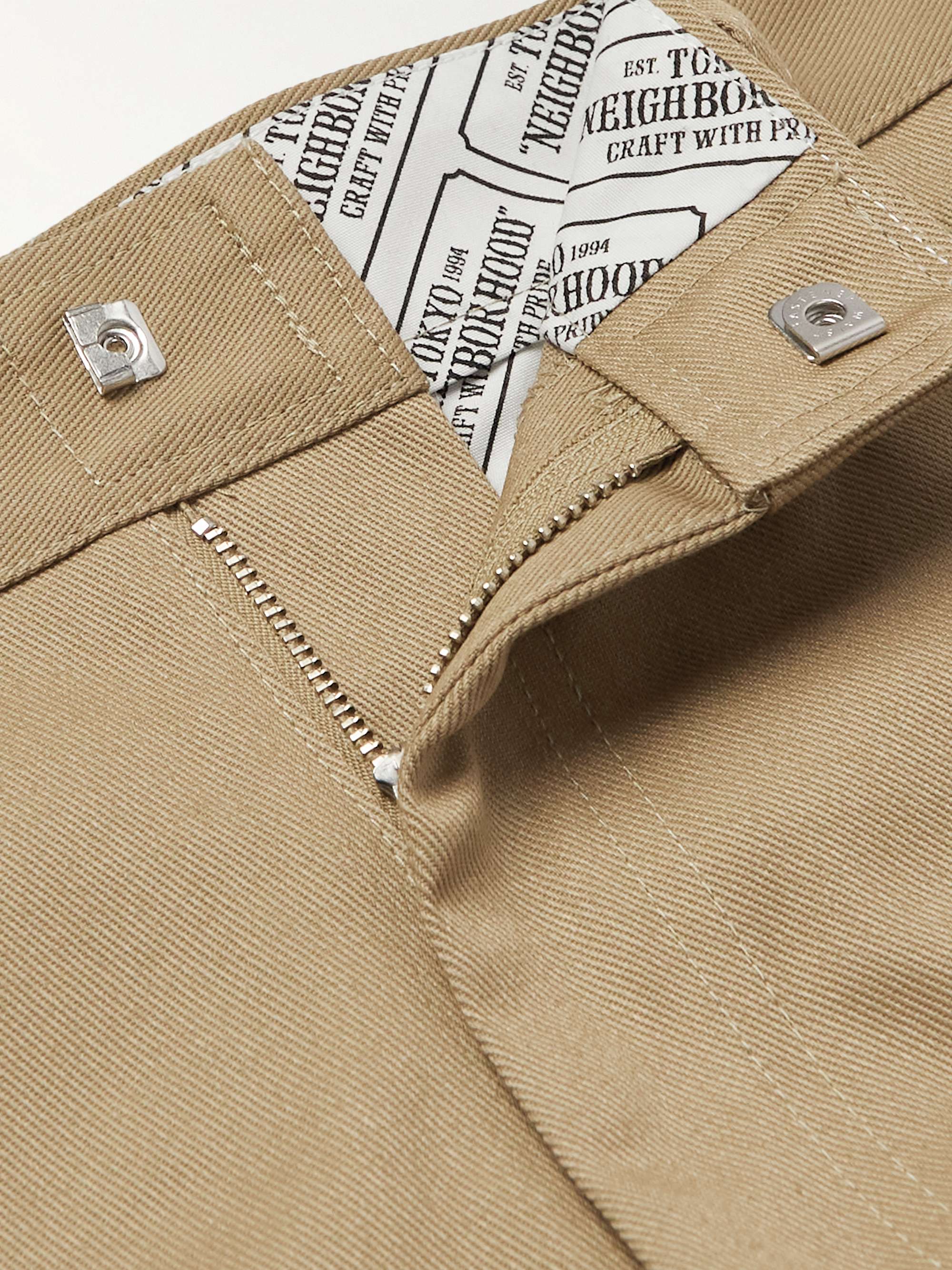 NEIGHBORHOOD Wide-Leg Pleated Drill Trousers