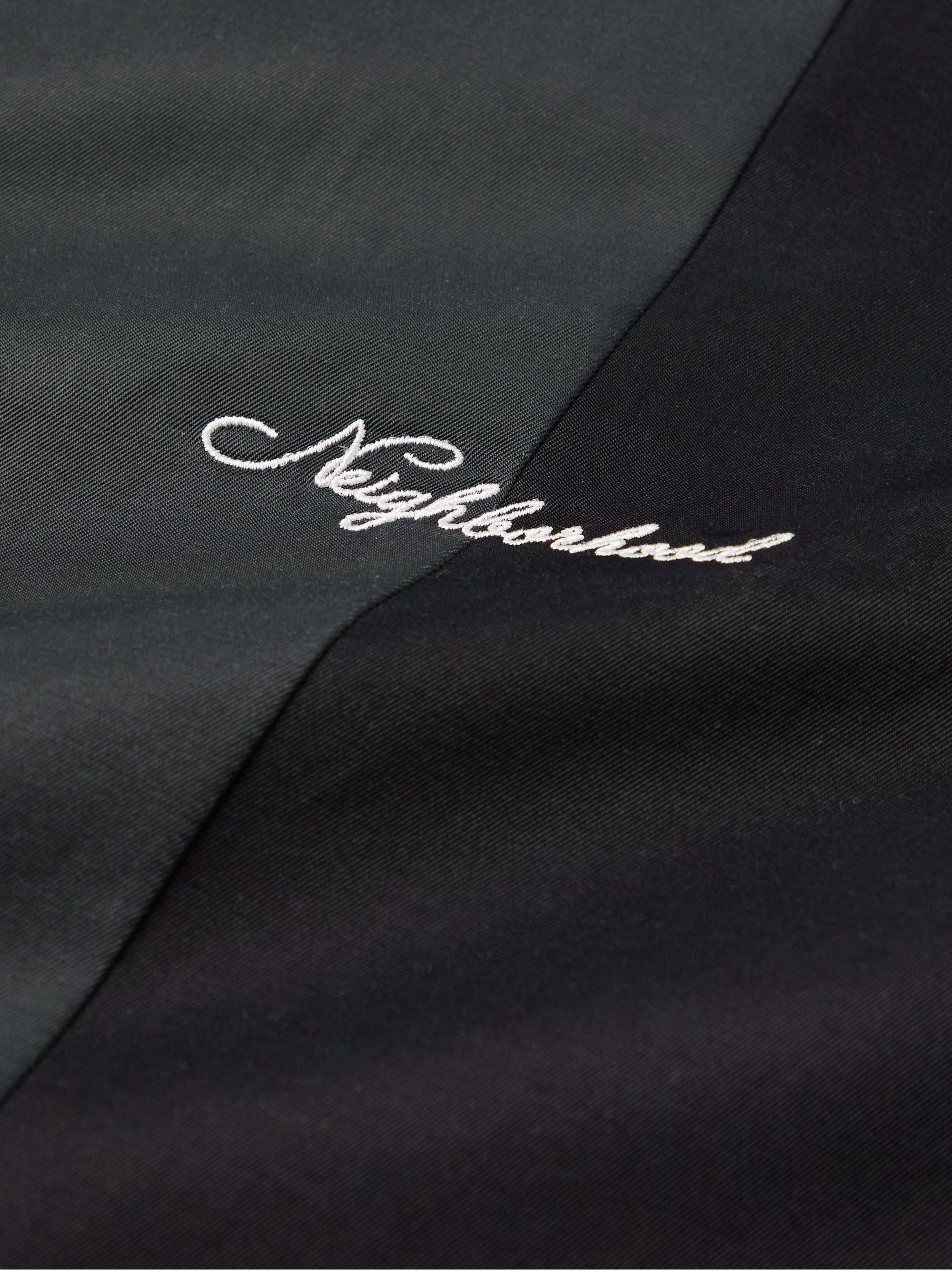 NEIGHBORHOOD Logo-Embroidered Two-Tone Twill Shirt