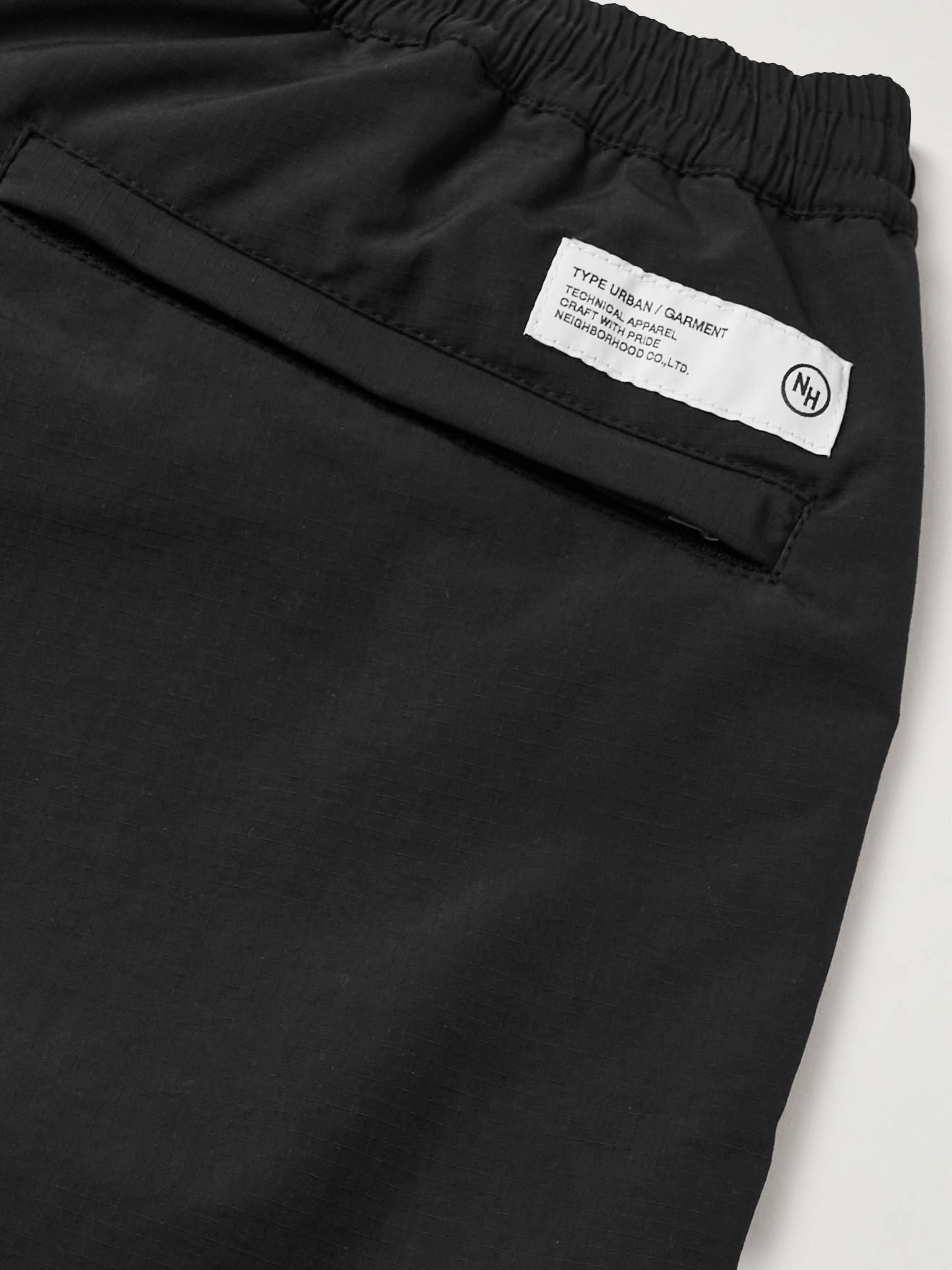 NEIGHBORHOOD Tapered Logo-Print Shell Trousers