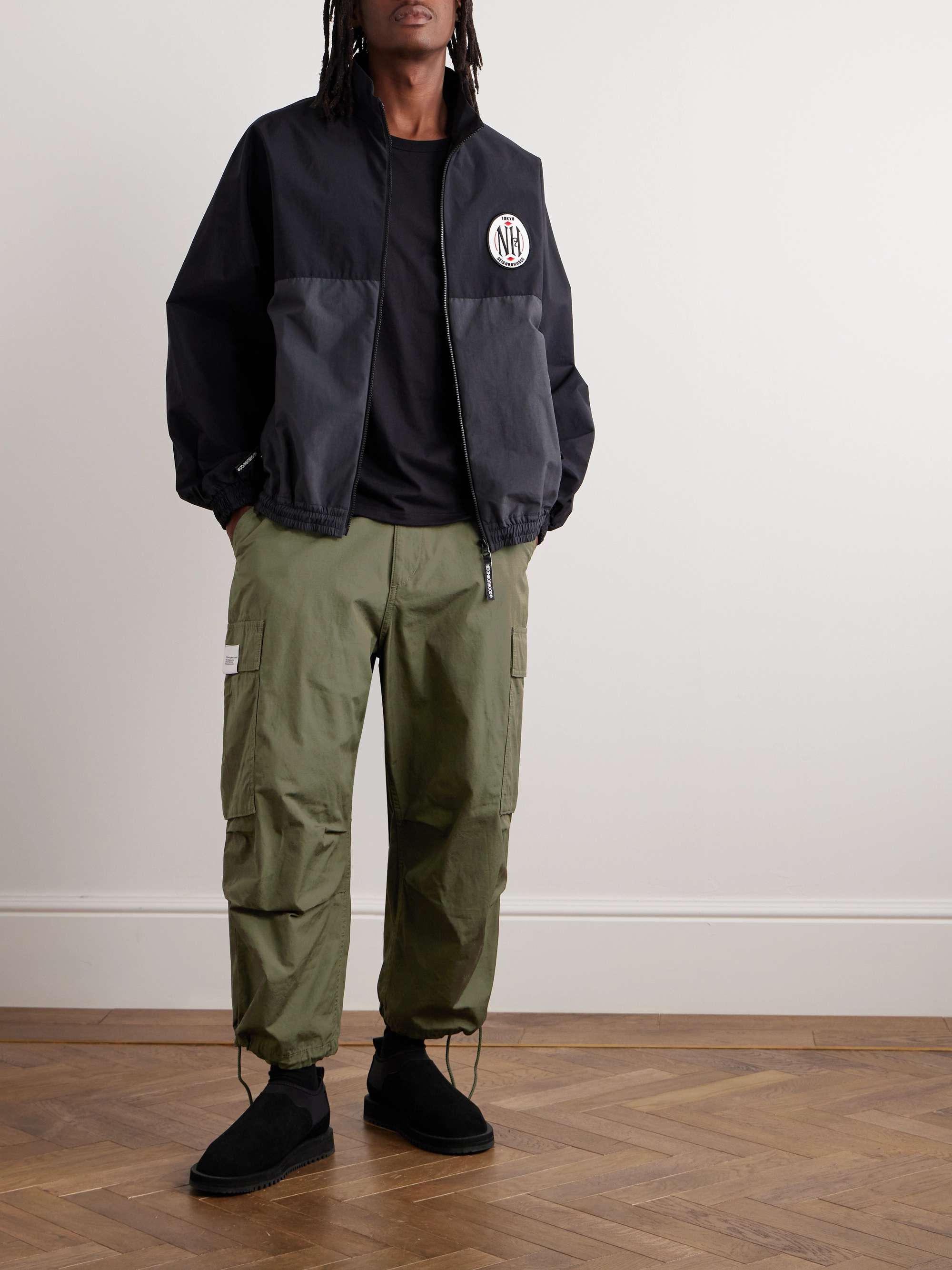 Wide-Leg Cotton-Ripstop Cargo Trousers