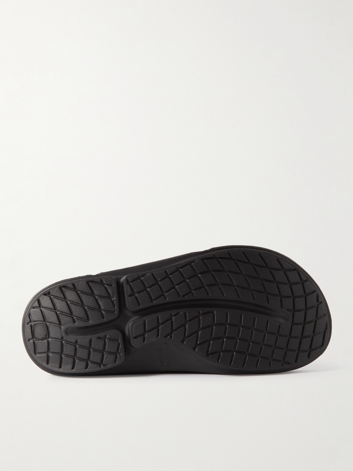Neighborhood Oofos Ooahh Sport Flex Printed Rubber Slides In Black