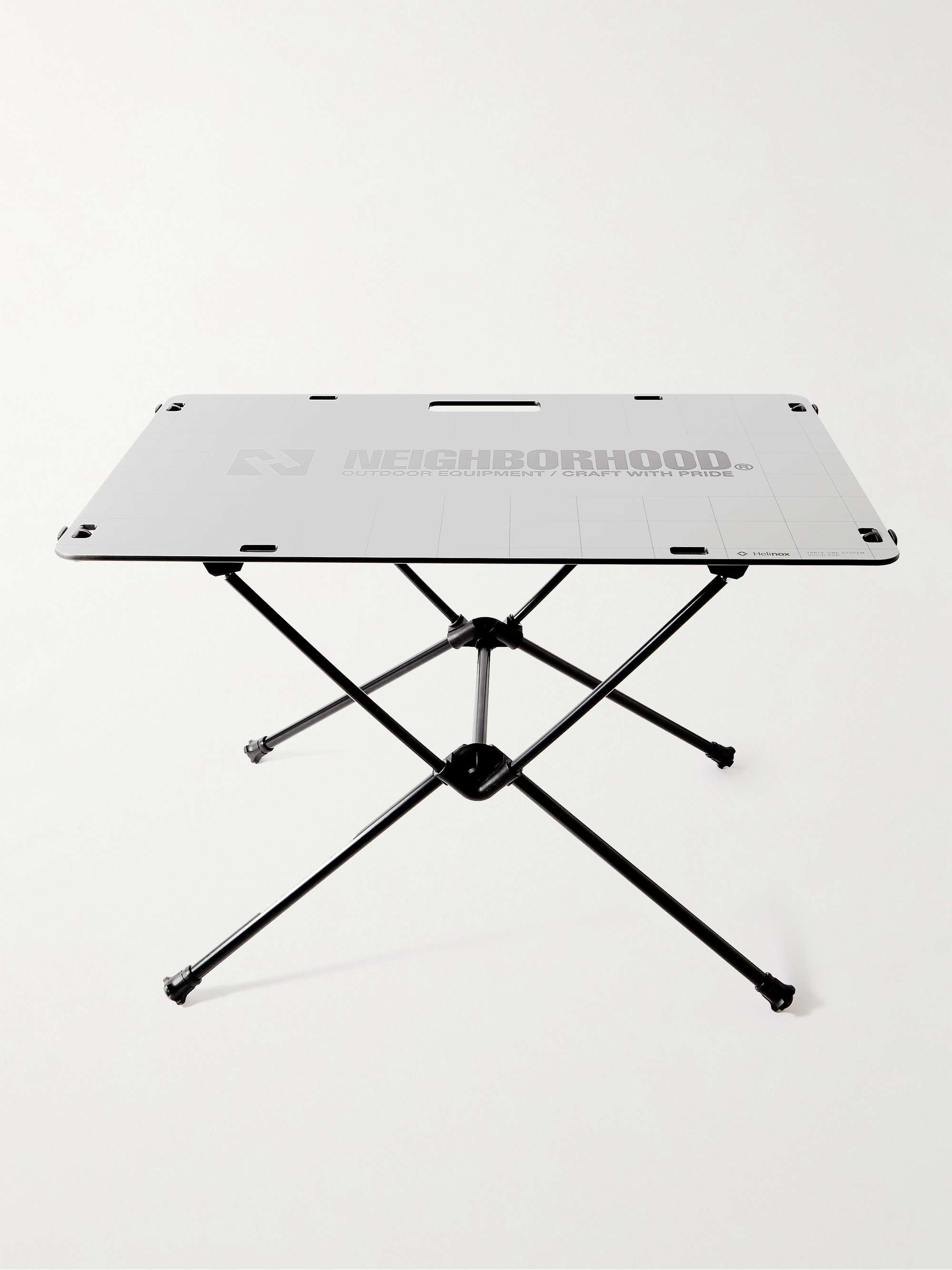 NEIGHBORHOOD Helinox Logo-Print Wood and Metal Foldable Table MR PORTER