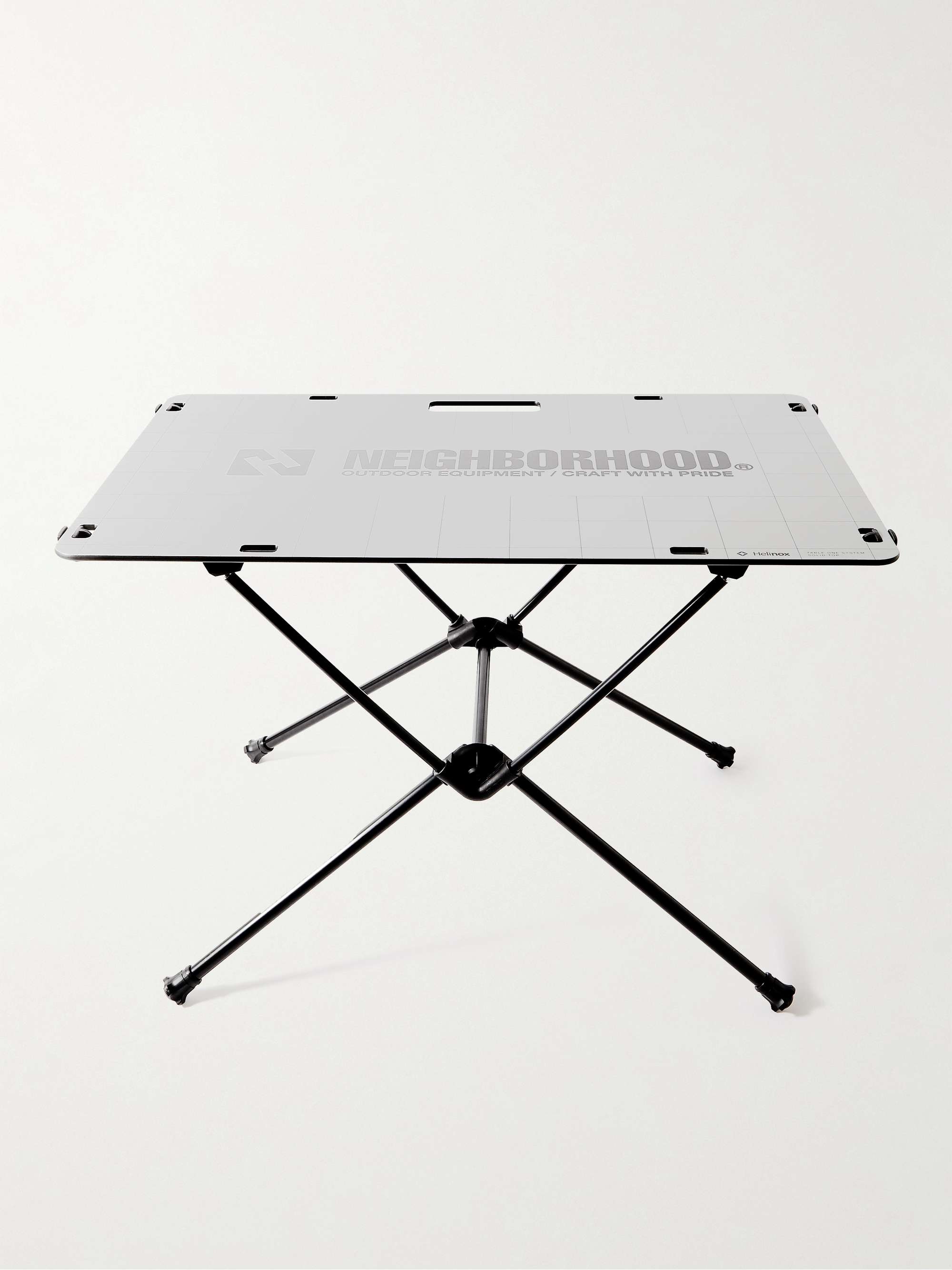 + Helinox Logo-Print Wood and Metal Foldable Table