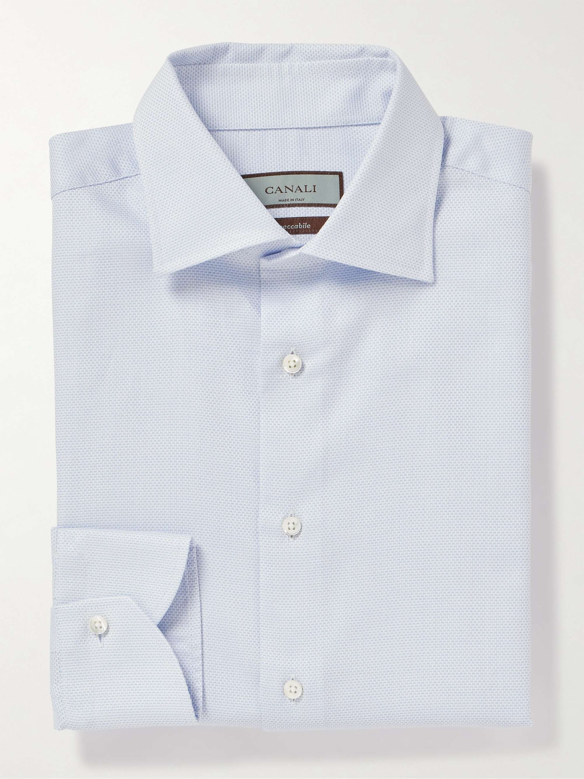 CANALI Impeccable Textured-Cotton Shirt for Men | MR PORTER