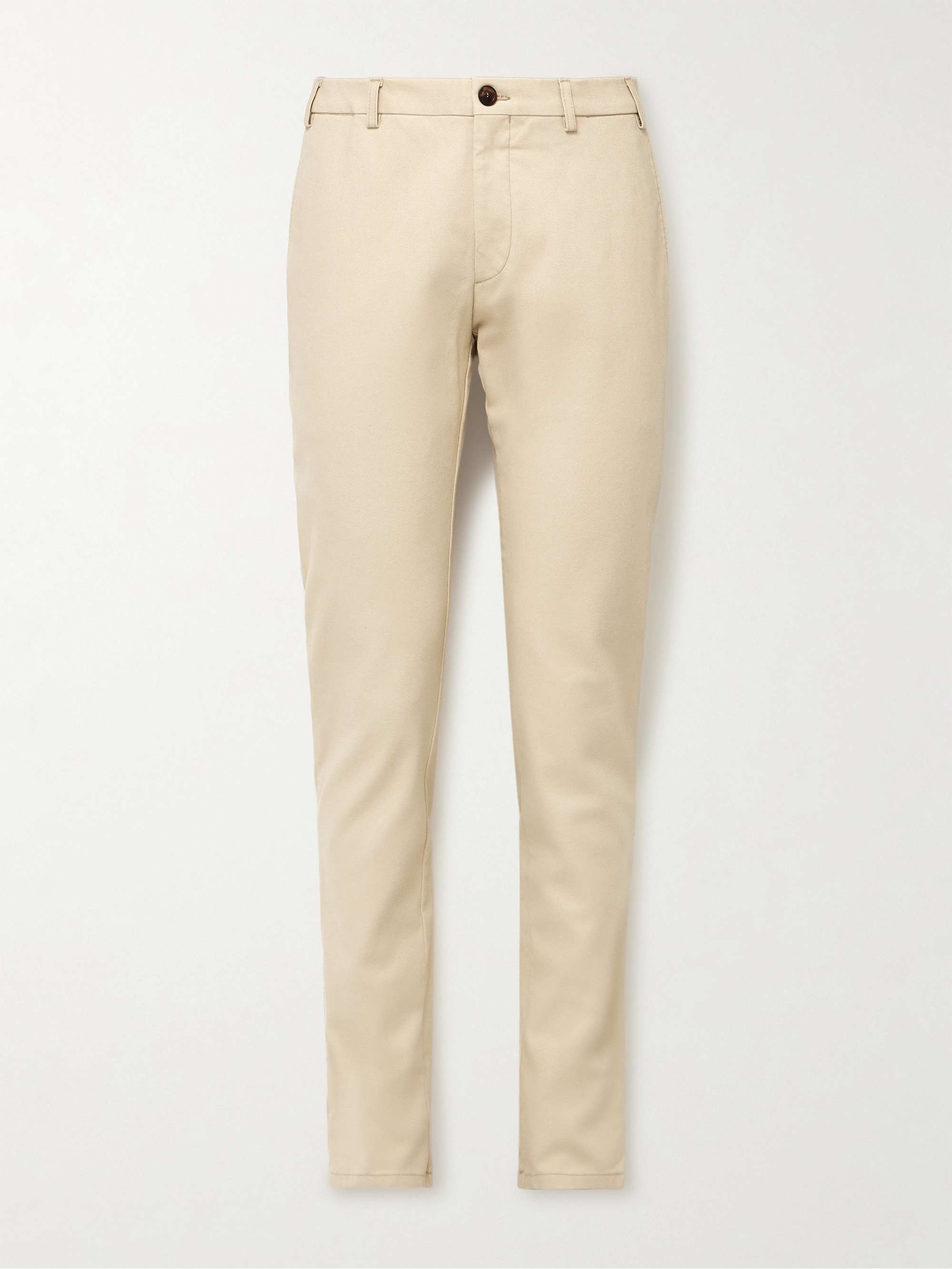 Slim-fit stretch cotton trousers - Man