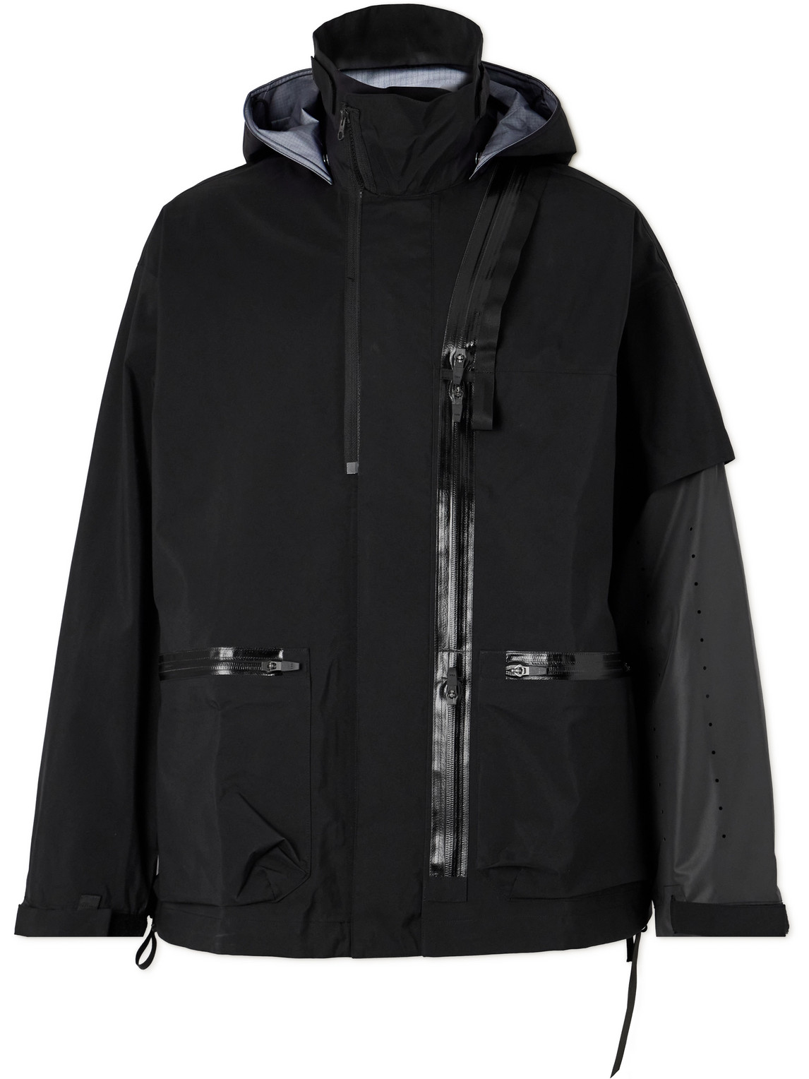 Shop Acronym Convertible 3l Gore-tex® Pro Hooded Jacket In Black
