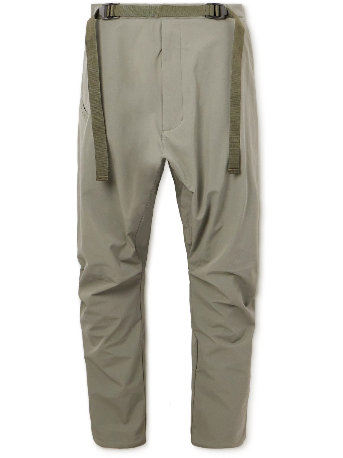 Shop Acronym P15-ds Straight-leg Belted Schoeller® 3xdry® Dryskin™ Trousers In Green
