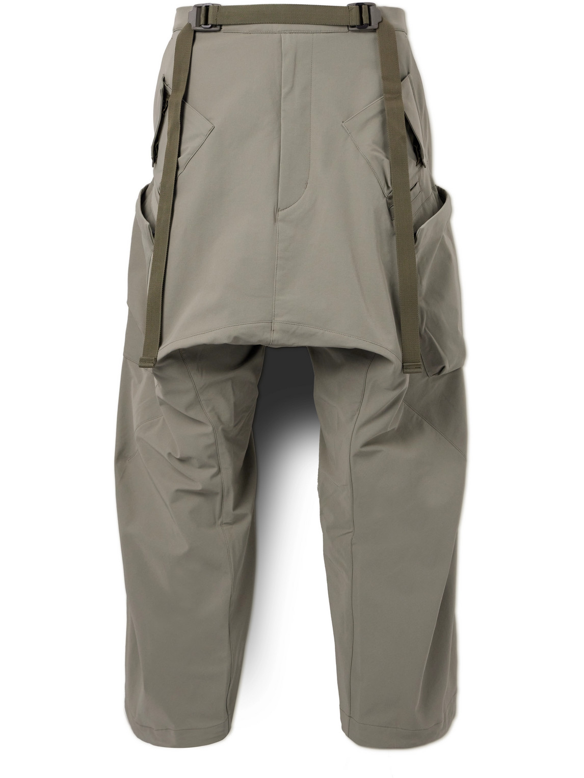 Shop Acronym P30a Wide-leg Schoeller® 3xdry® Dryskin™ Cargo Trousers In Green