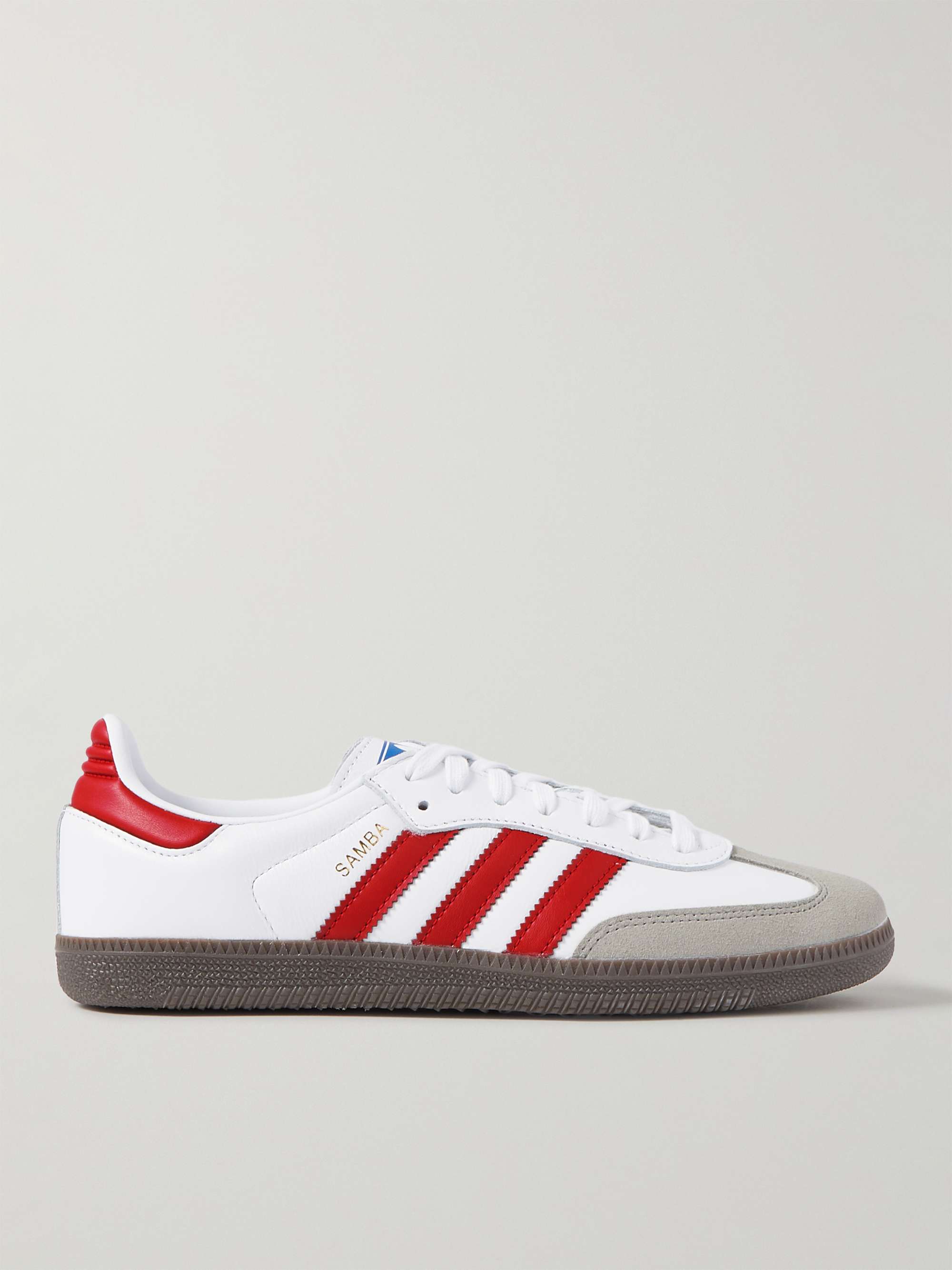 ADIDAS ORIGINALS Samba OG Suede-Trimmed Leather Sneakers for Men | MR ...