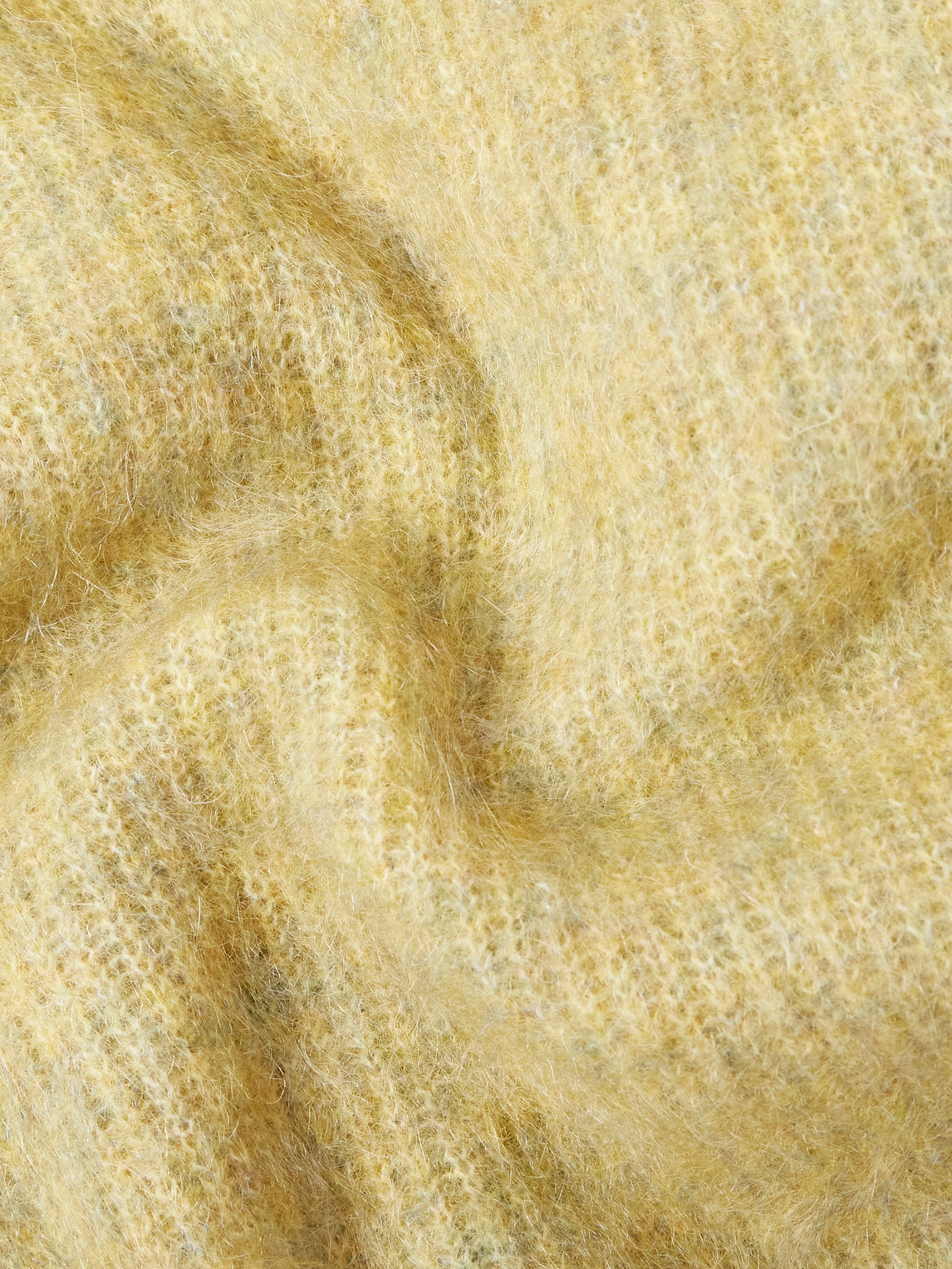 Shop Séfr Kaito Brushed Mohair-blend Cardigan In Yellow