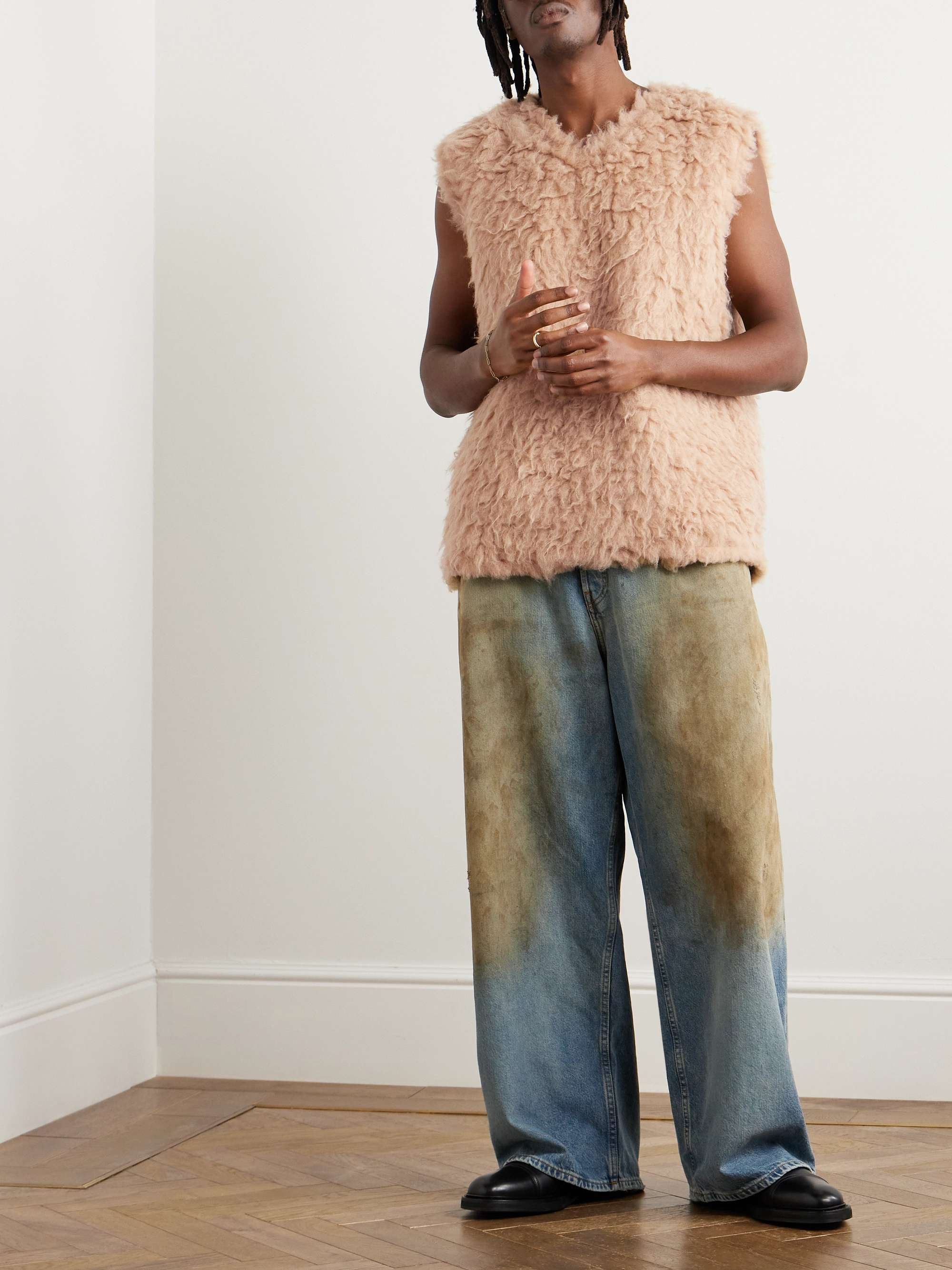 Wool-blend sweater vest