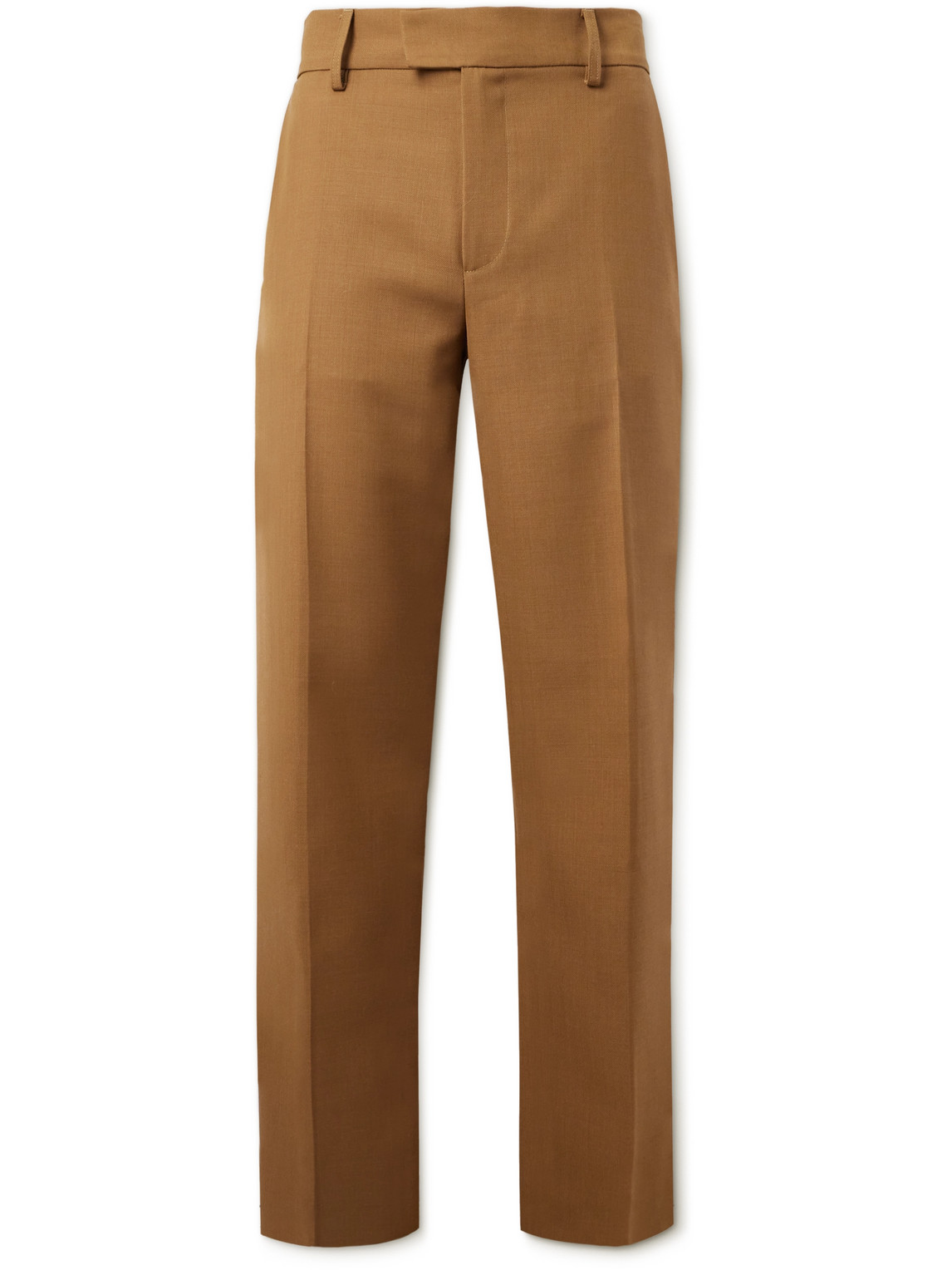 Séfr Straight-leg Drill Suit Trousers In Brown