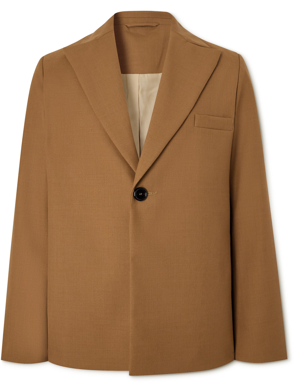 Séfr Power Woven Suit Jacket In Brown
