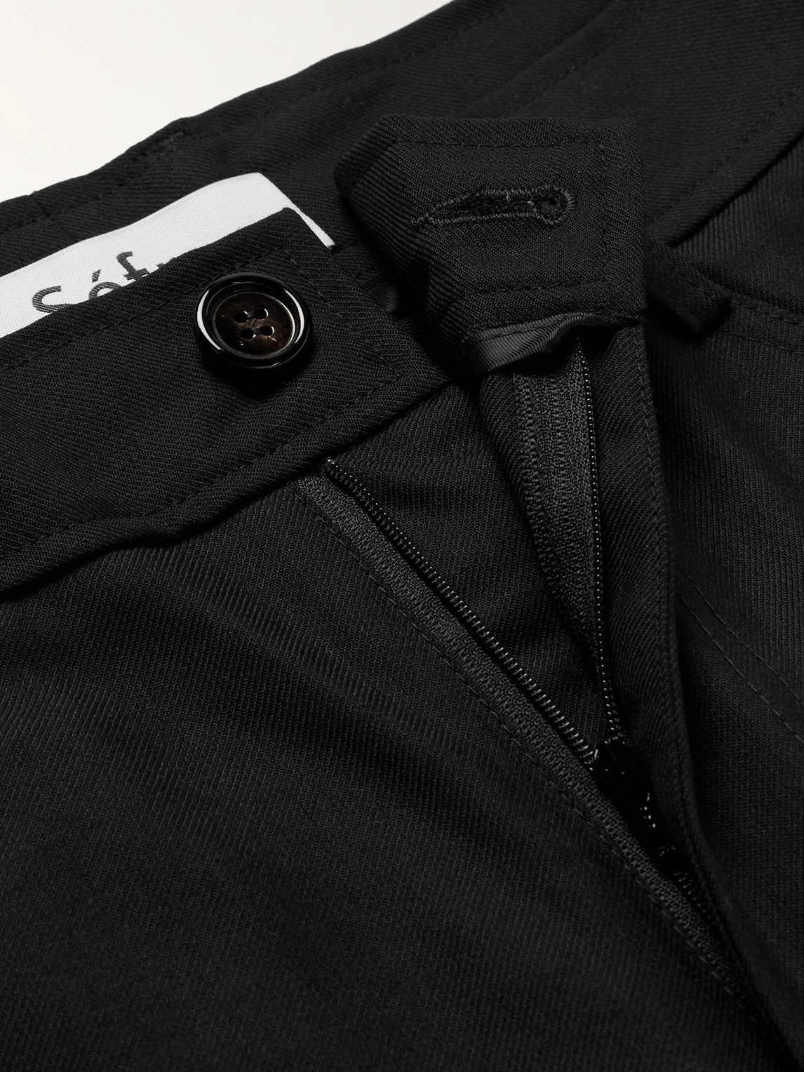 SÉFR JIRO WIDE-LEG WOOL-BLEND TWILL TROUSERS