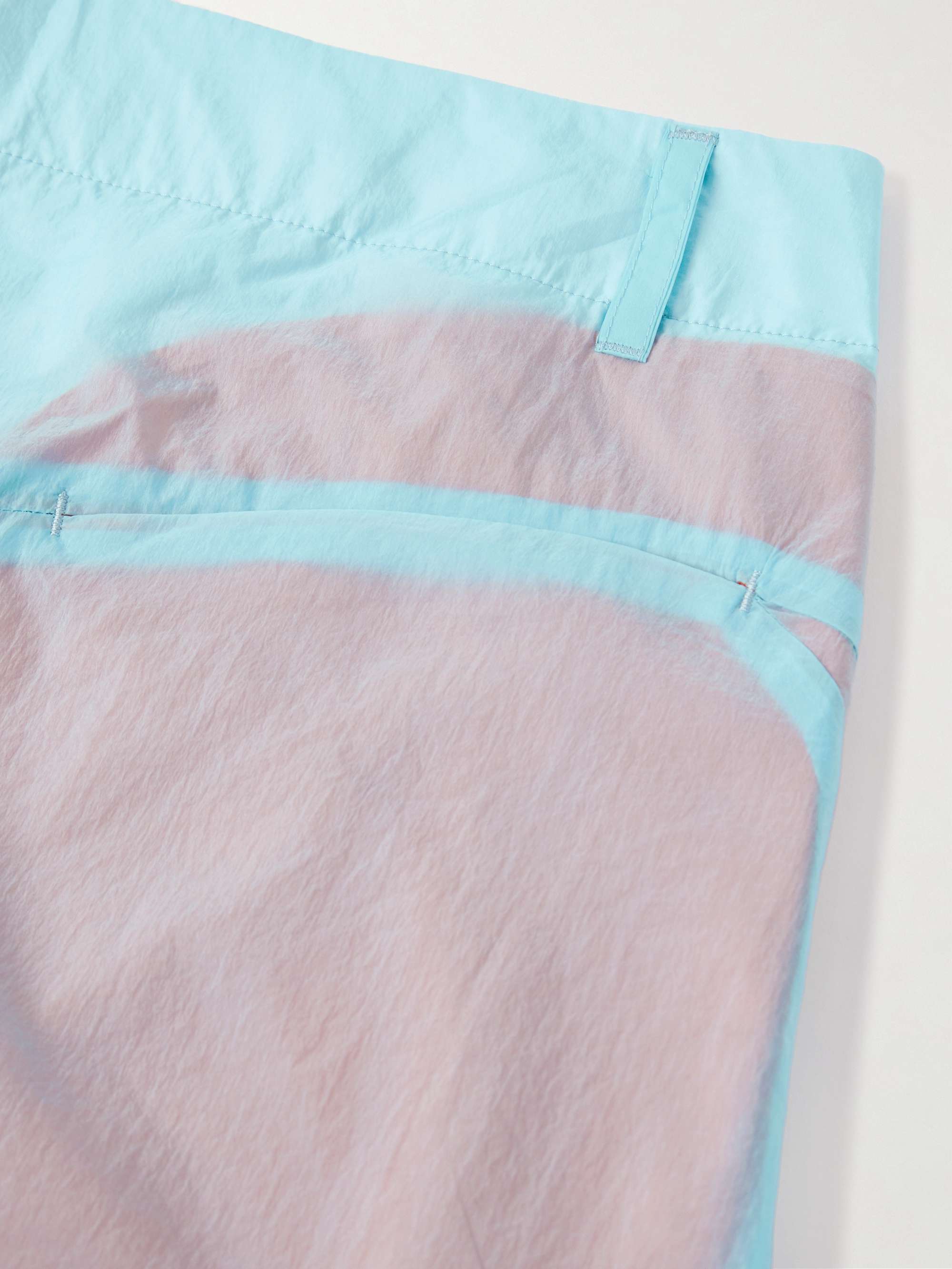 POST ARCHIVE FACTION 5.0+ Center Straight-Leg Crinkled-Shell Trousers