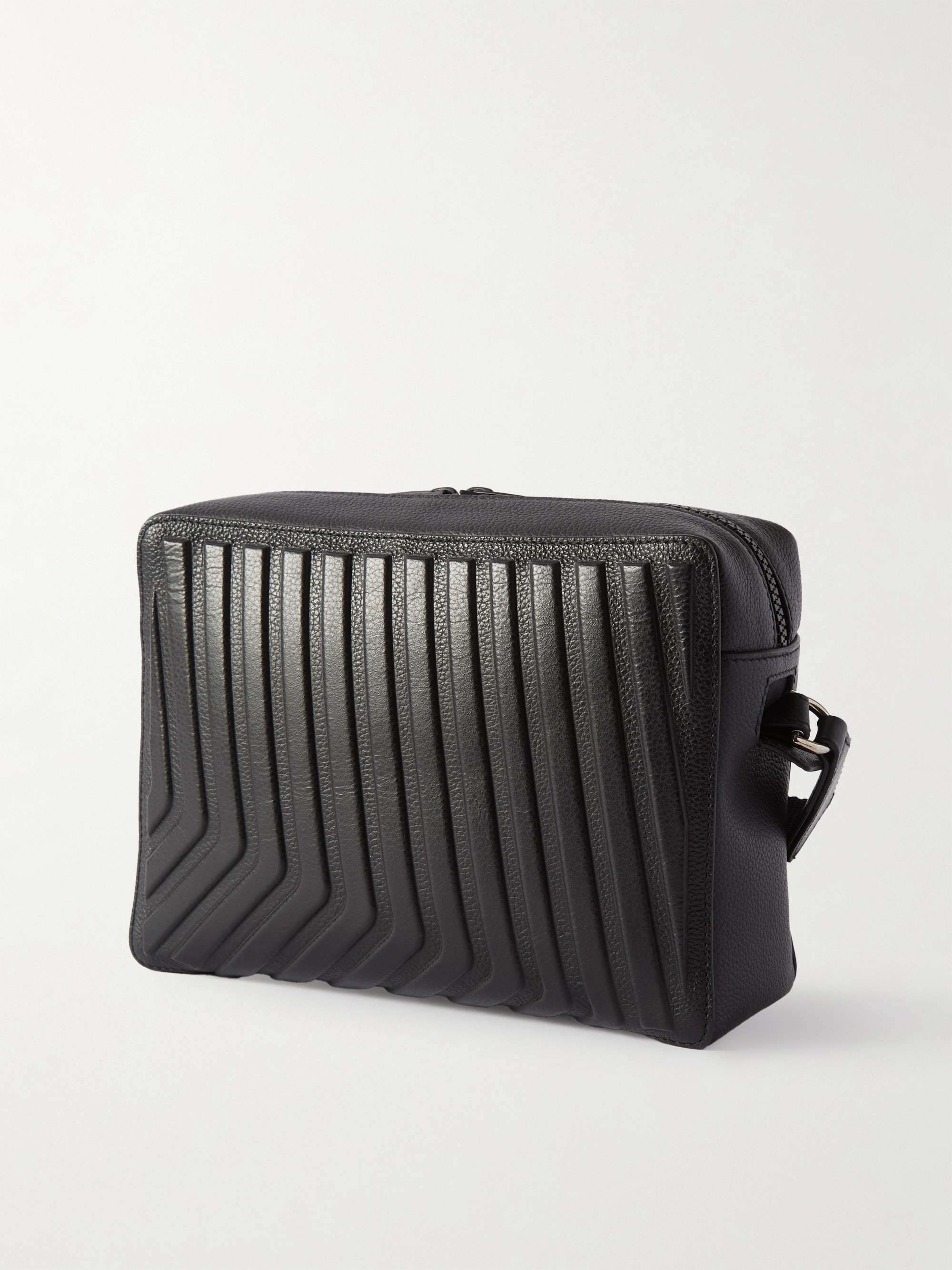 BALENCIAGA Full-Grain Leather Camera Bag