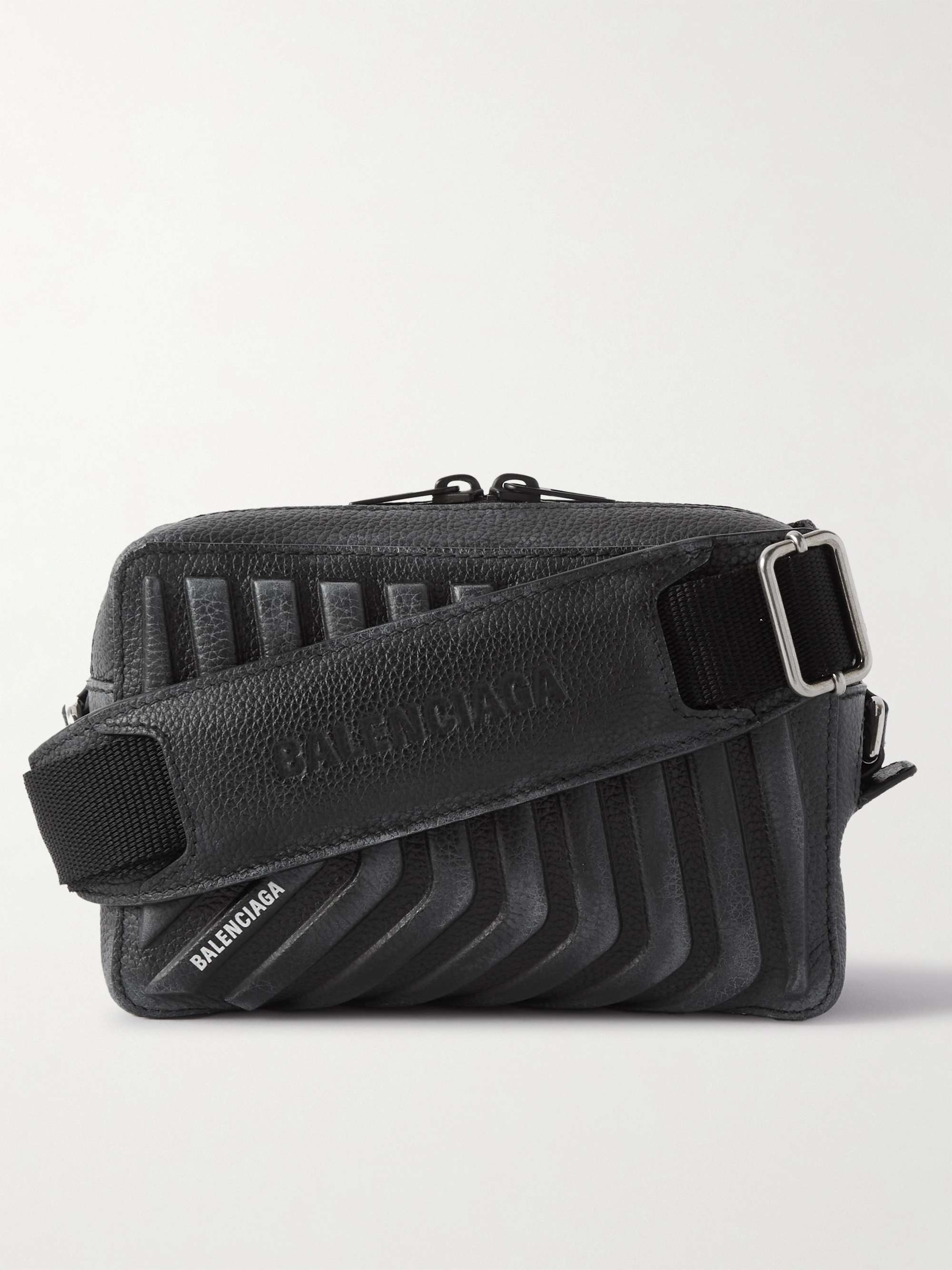 Balenciaga Car Camera Bag - Black - Men's - Calfskin & Polyester