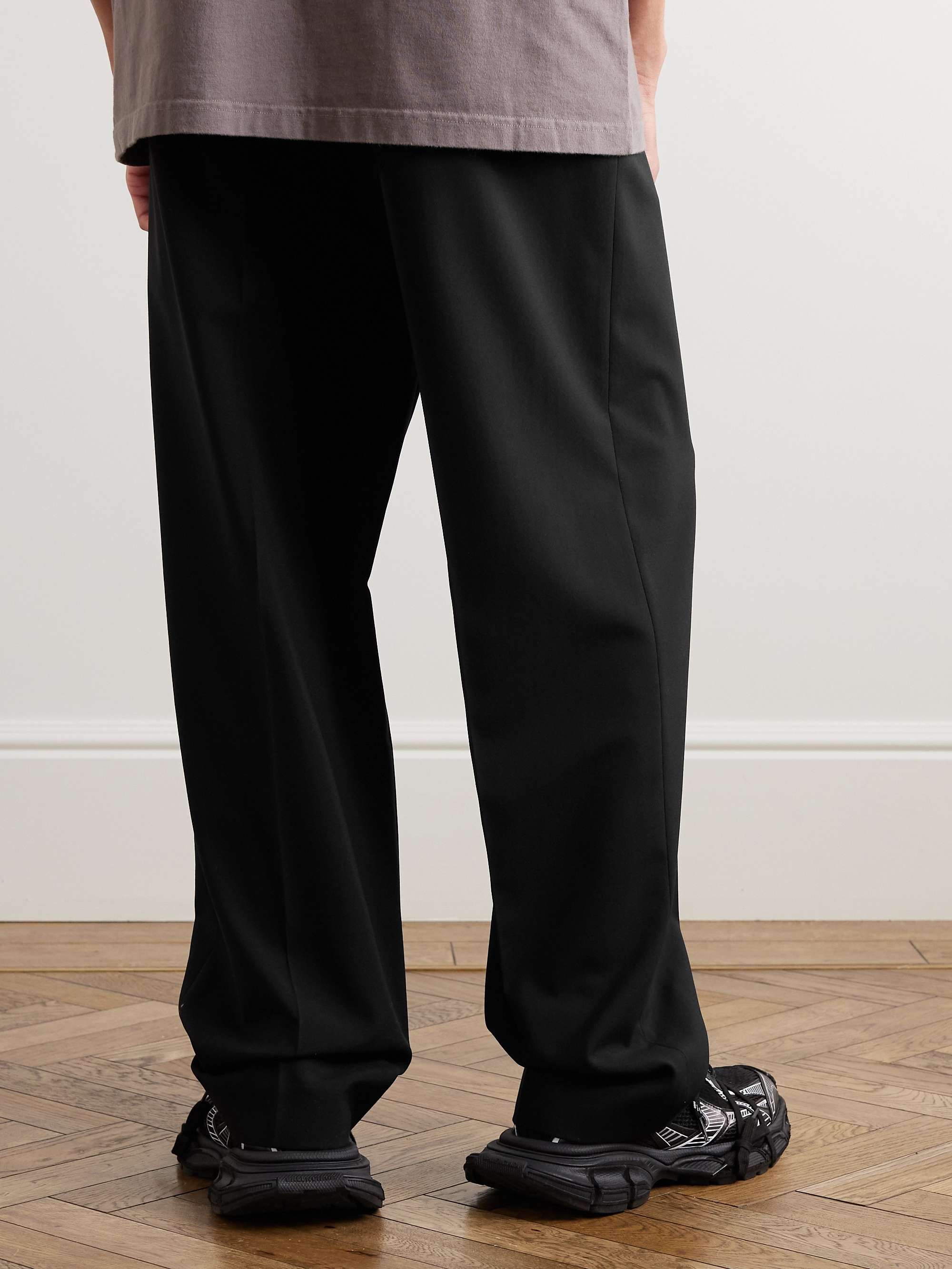 Erkende Anmelder Prædiken BALENCIAGA Wide-Leg Wool Trousers for Men | MR PORTER