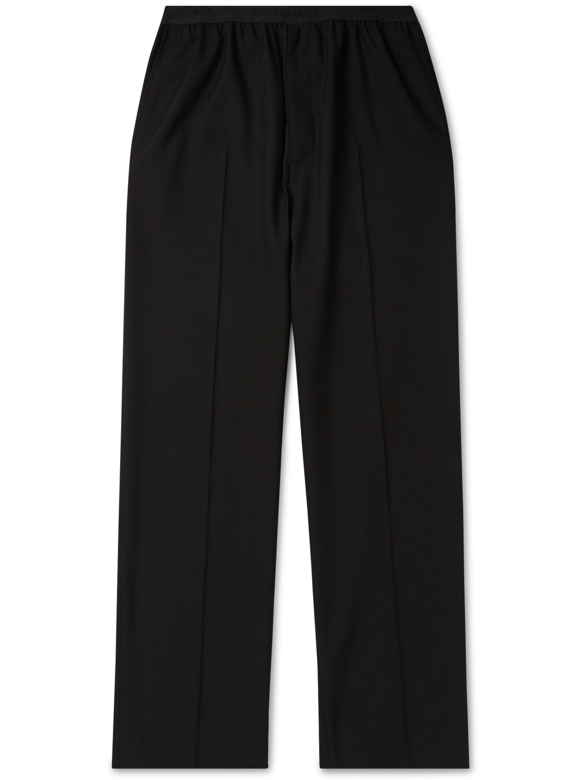 Wide-Leg Wool Trousers