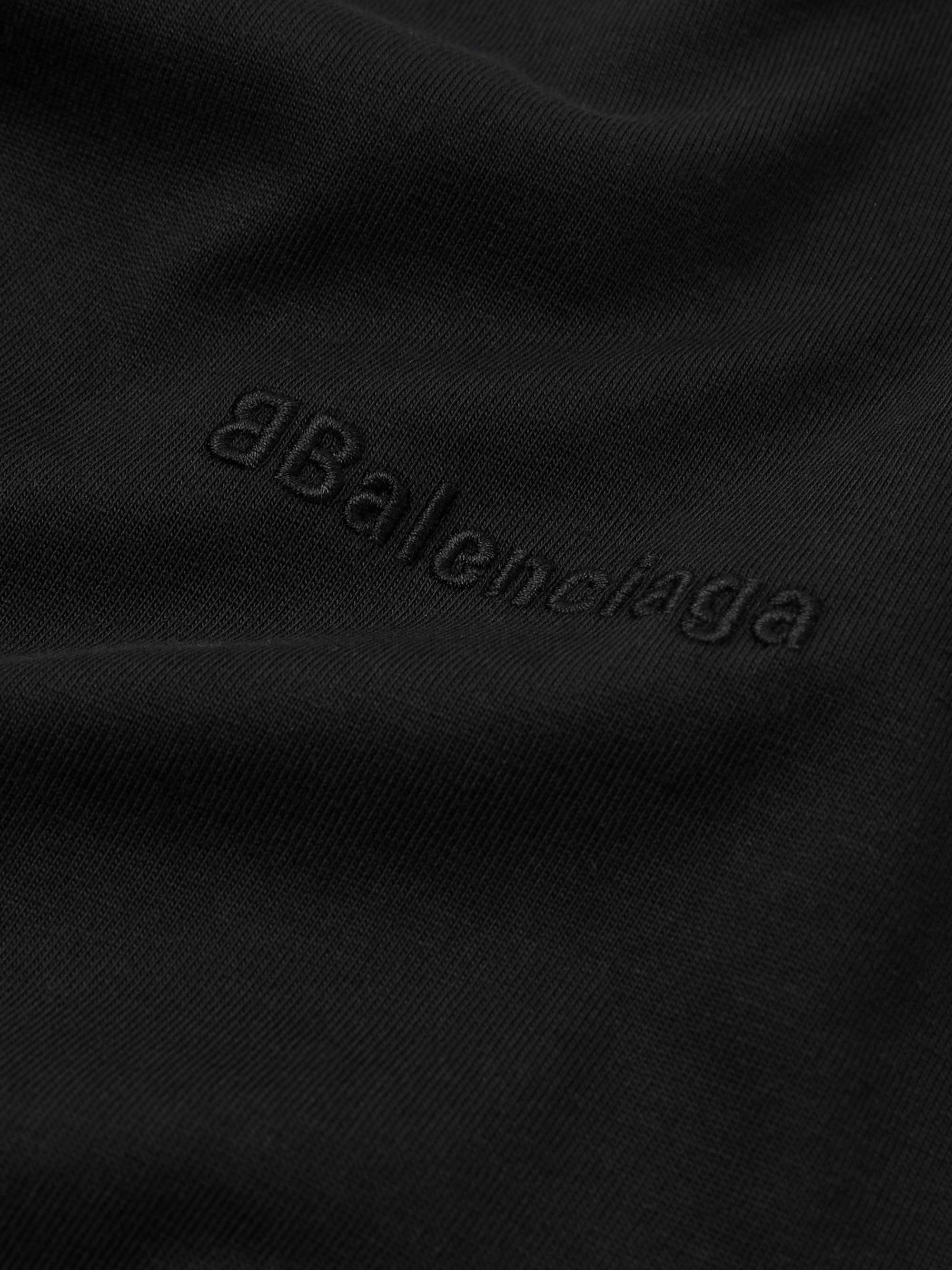 BALENCIAGA Oversized Logo-Embroidered Cotton-Jersey T-Shirt