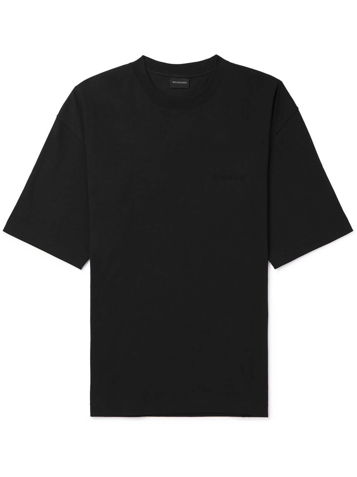 Balenciaga Black Embroidered T-shirt