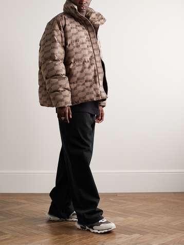 Louis Vuitton Grey Cashmere Monogram Boyhood Puffer Jacket M Louis