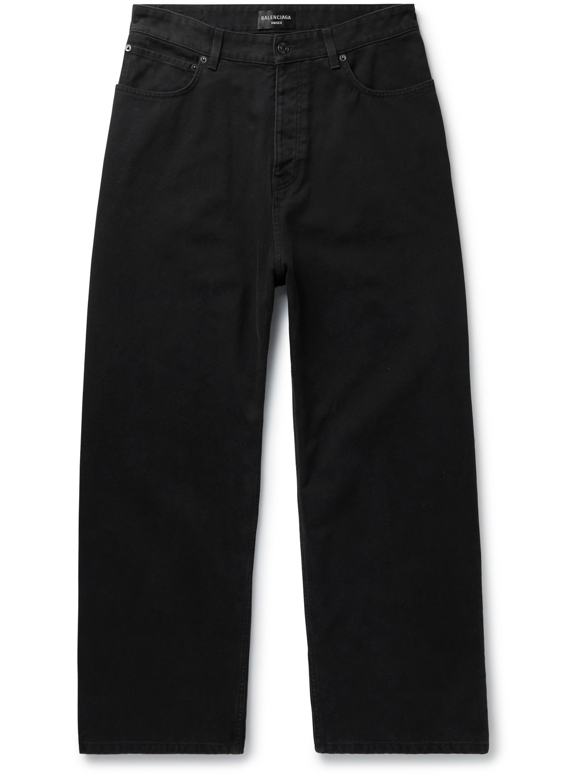Balenciaga Wide-leg Jeans In Black