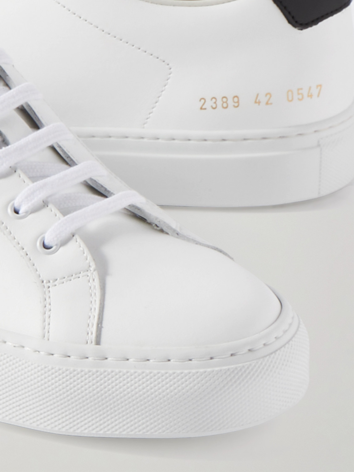 Shop Common Projects Retro Classic Leather Sneakers In White