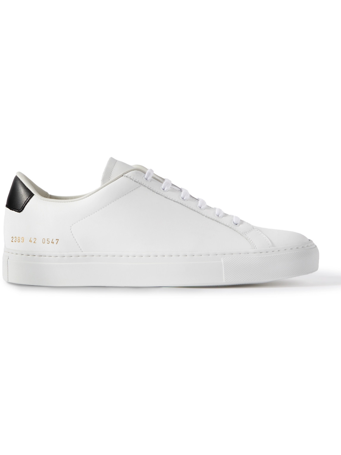 Common Projects Retro Classic Leather Sneakers In White