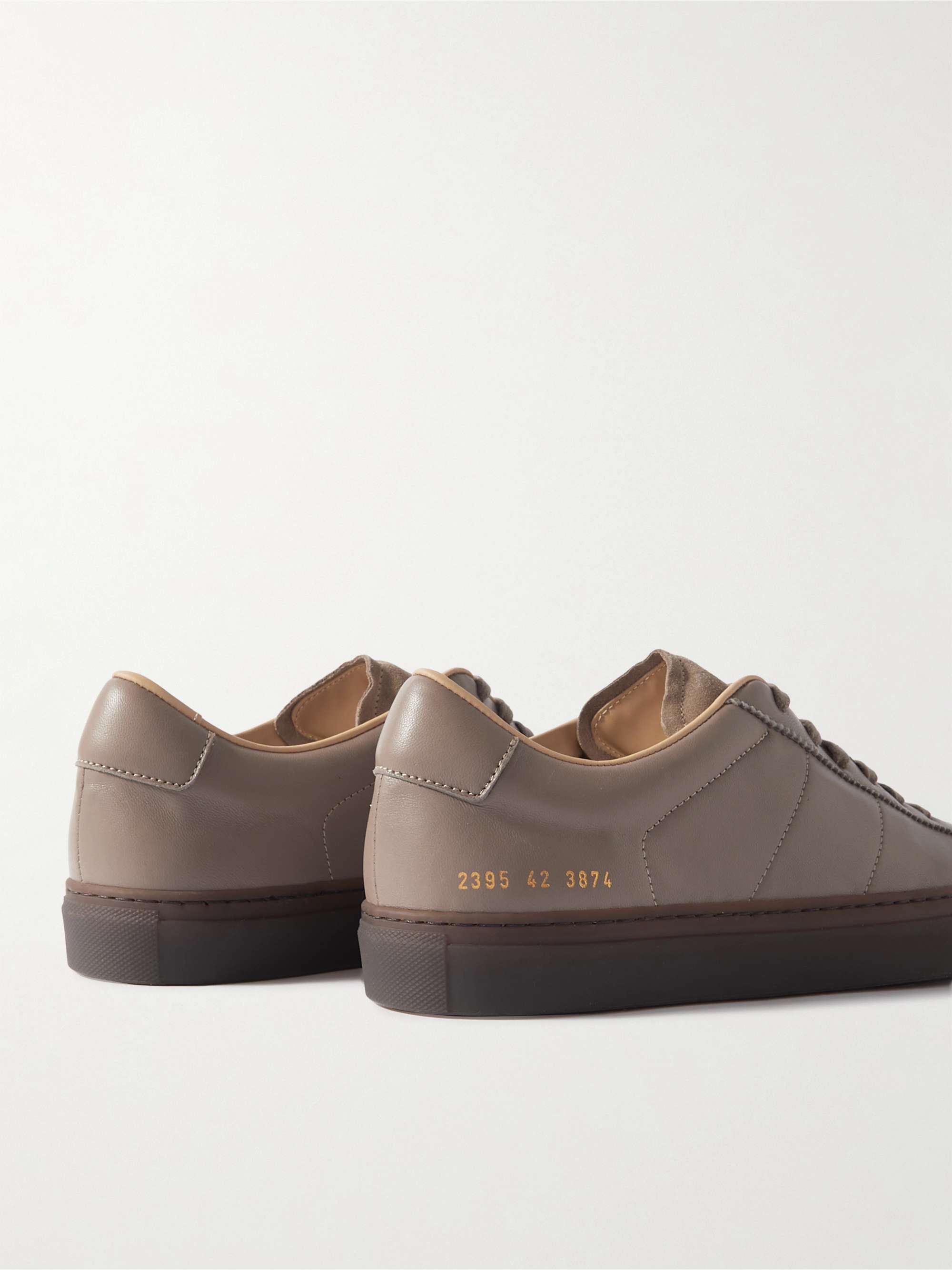 COMMON PROJECTS Court Classic Suede-Trimmed Leather Sneakers for Men ...